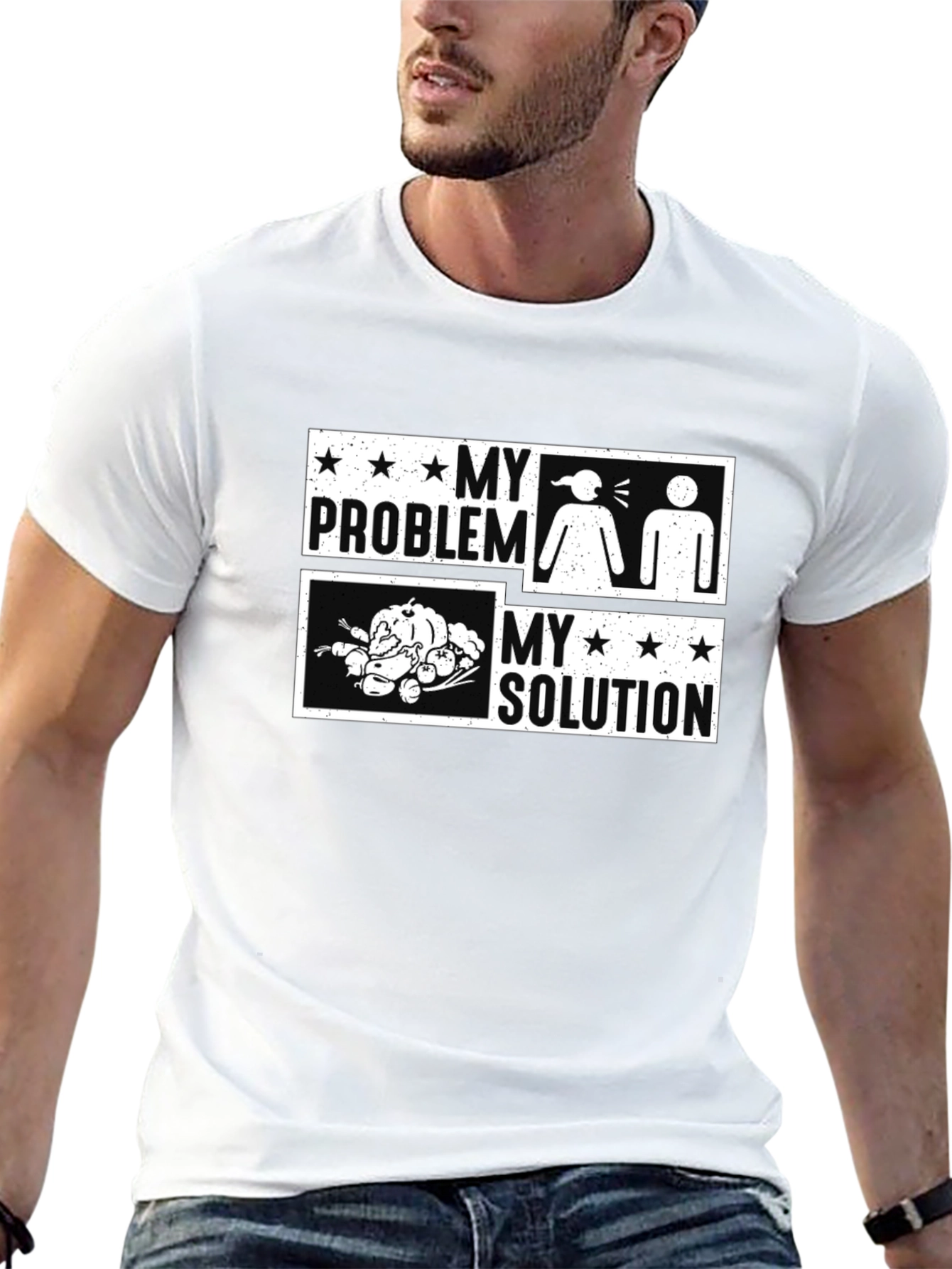 Funny Thanksgiving T-Shirt: My Problem My Solution
