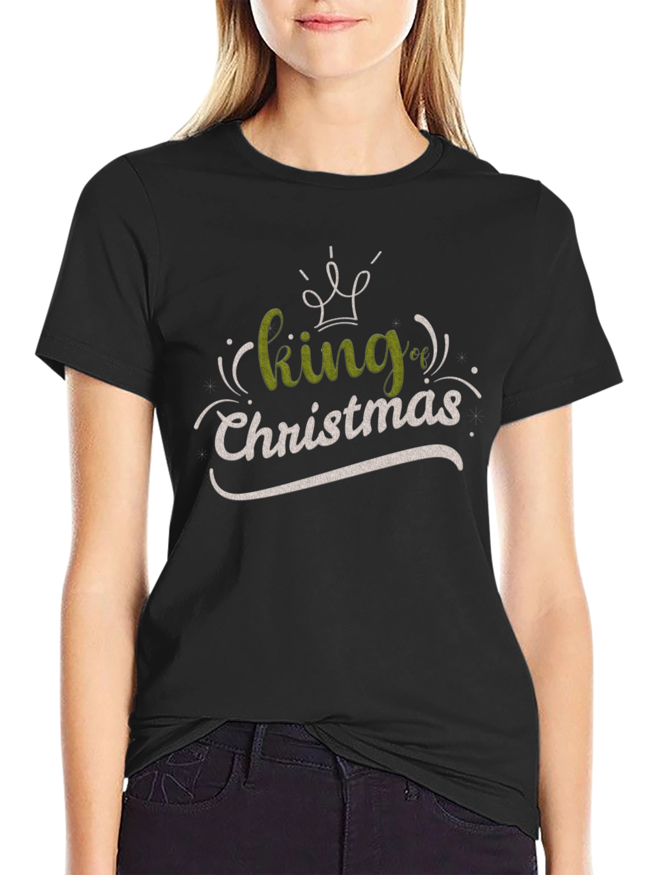 King of Christmas Graphic T-Shirt - Holiday Apparel