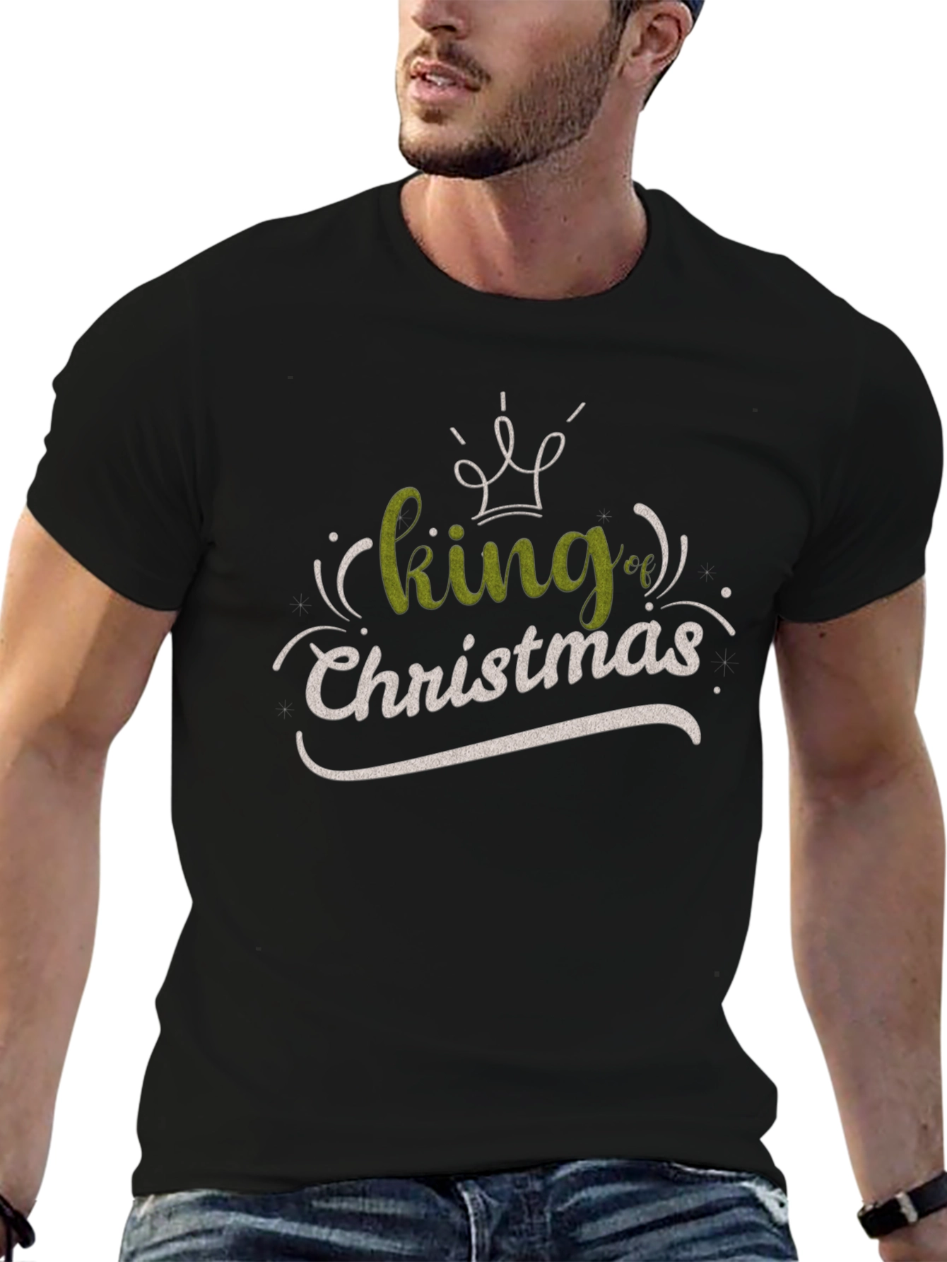 King of Christmas Graphic T-Shirt - Holiday Apparel