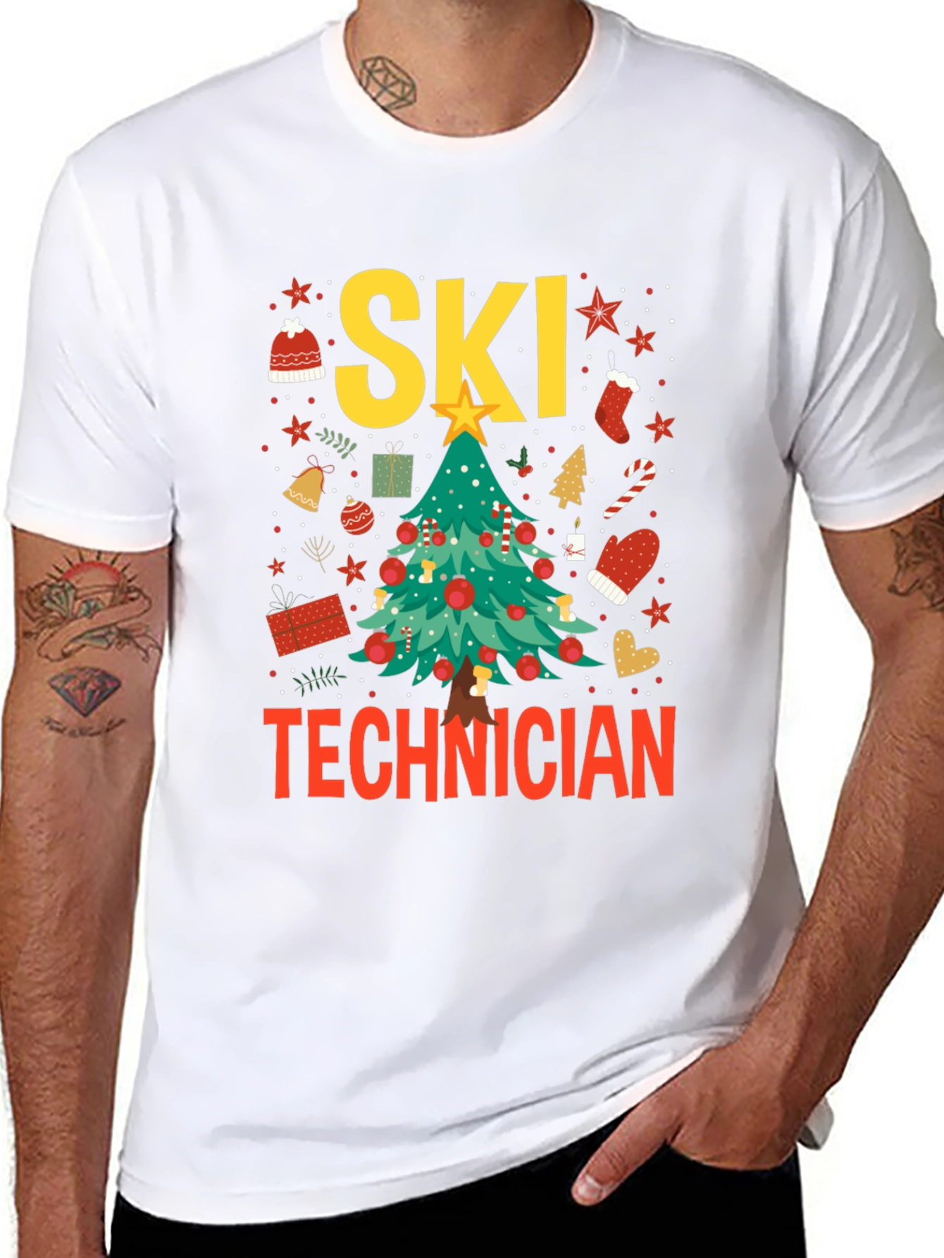 Ski Technician Christmas T-Shirt