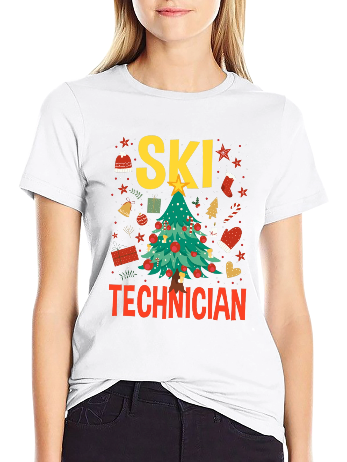 Ski Technician Christmas T-Shirt