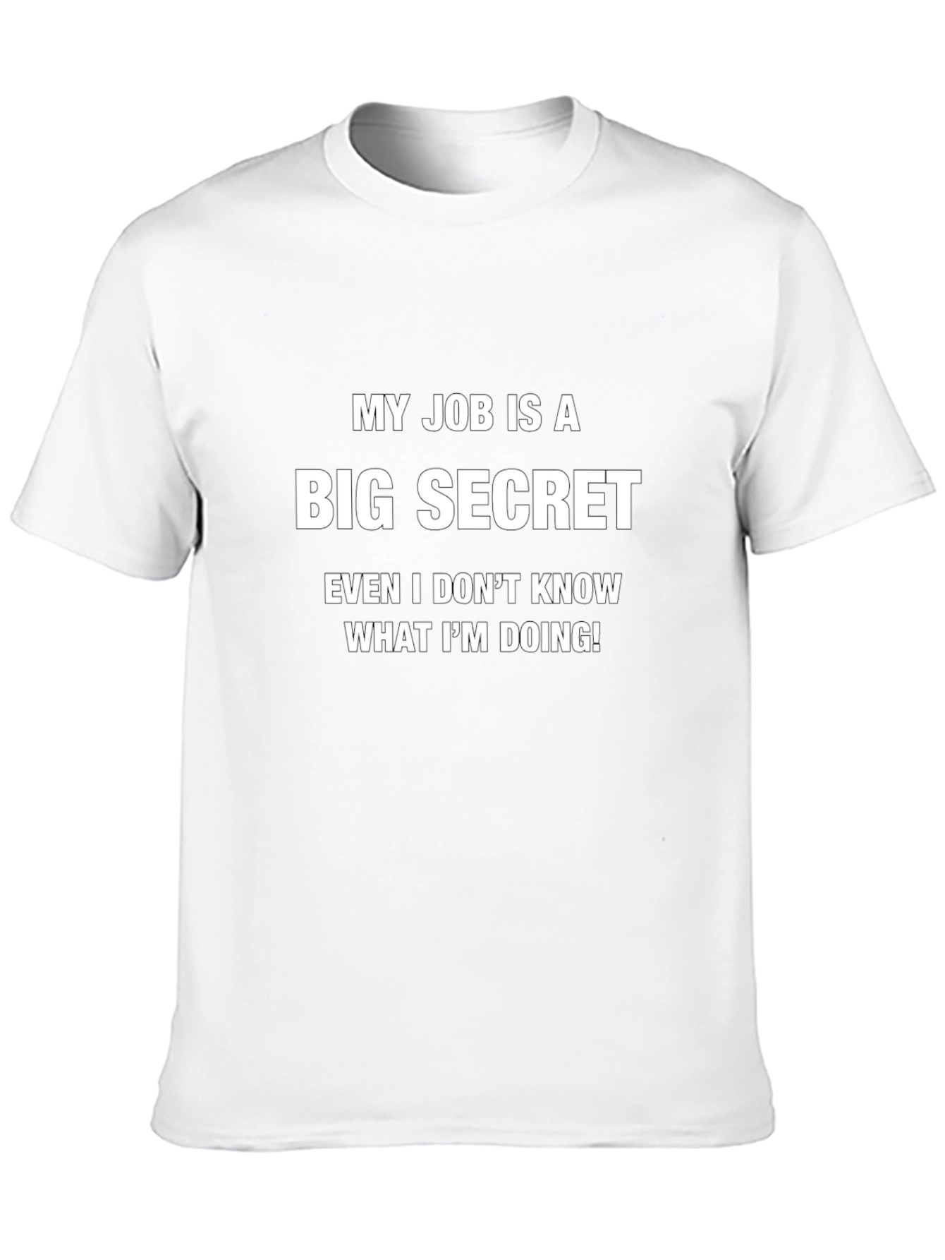 Humorous Big Secret Graphic Tee