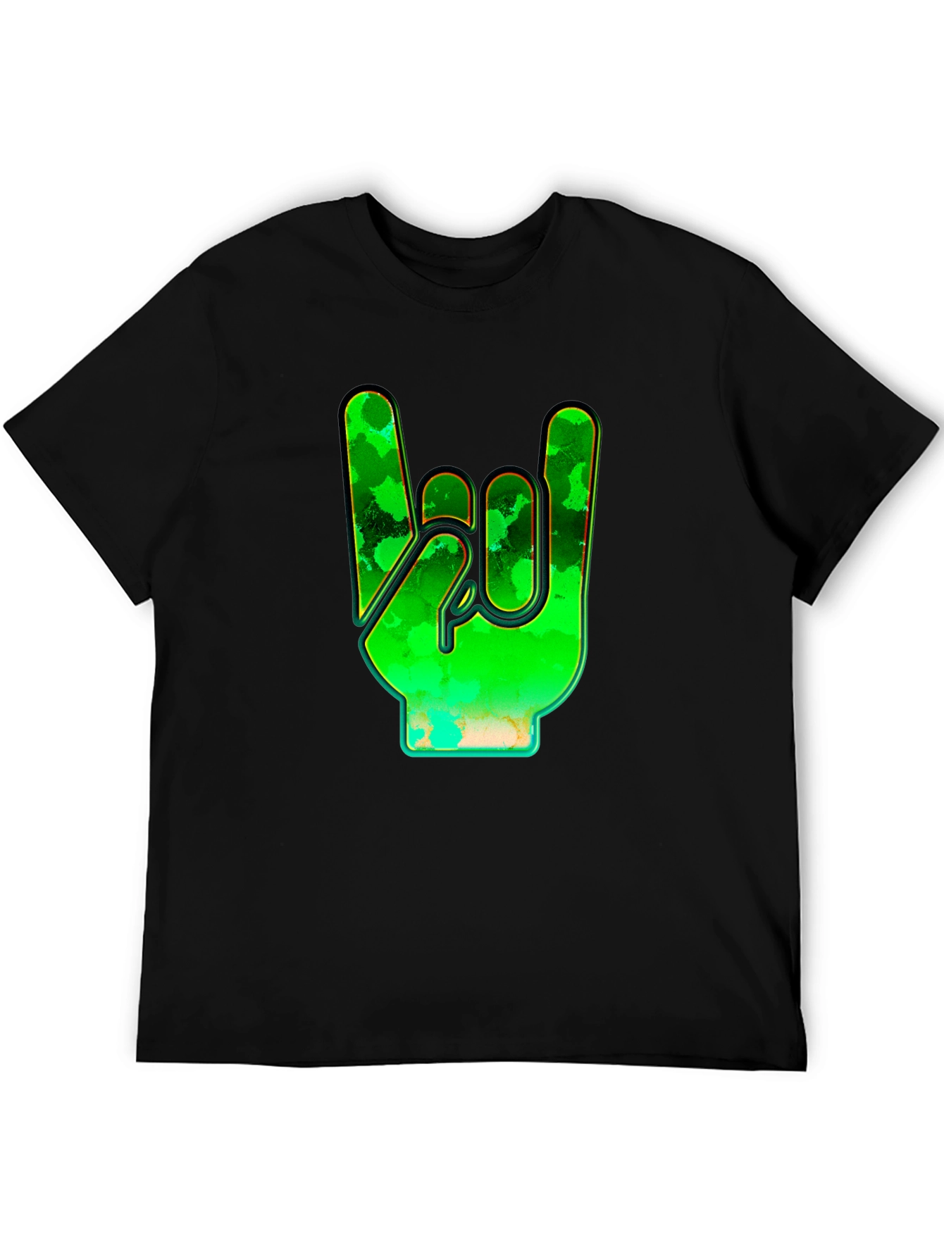 Rock On! Graphic Tee - Black Cotton