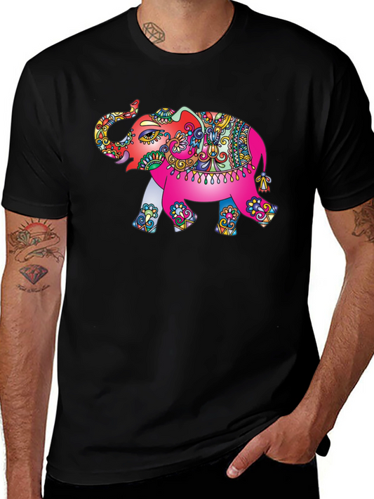 Elephant Graphic Print T-Shirt