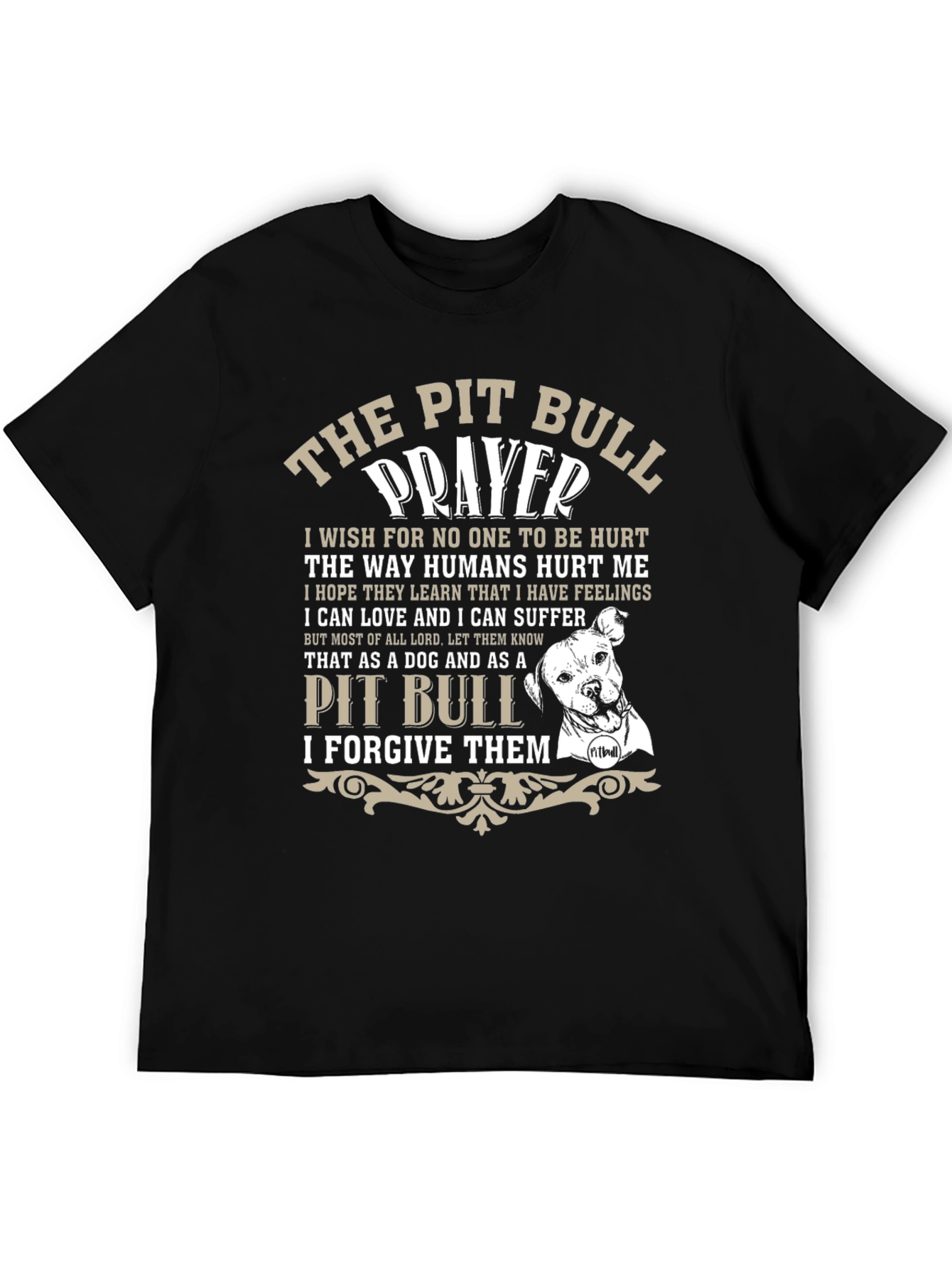The Pit Bull Prayer Graphic T-Shirt