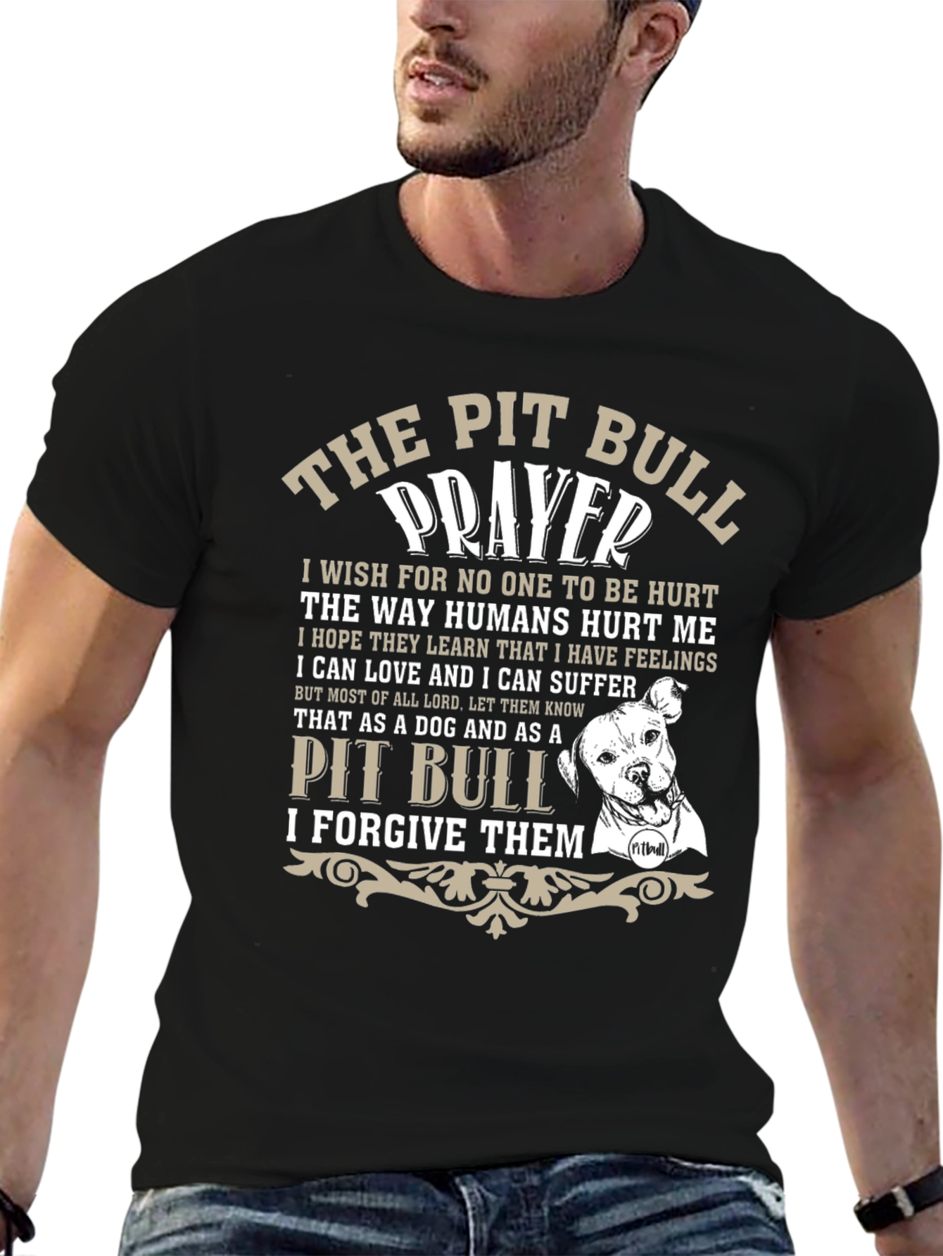 The Pit Bull Prayer Graphic T-Shirt
