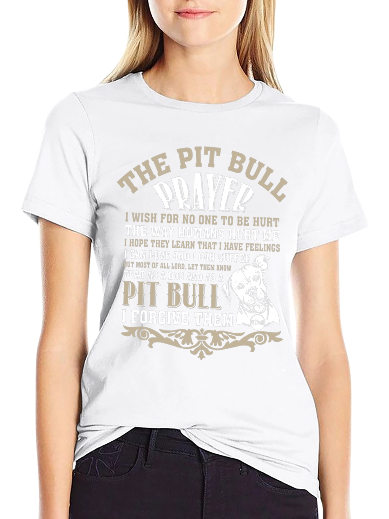 The Pit Bull Prayer Graphic T-Shirt