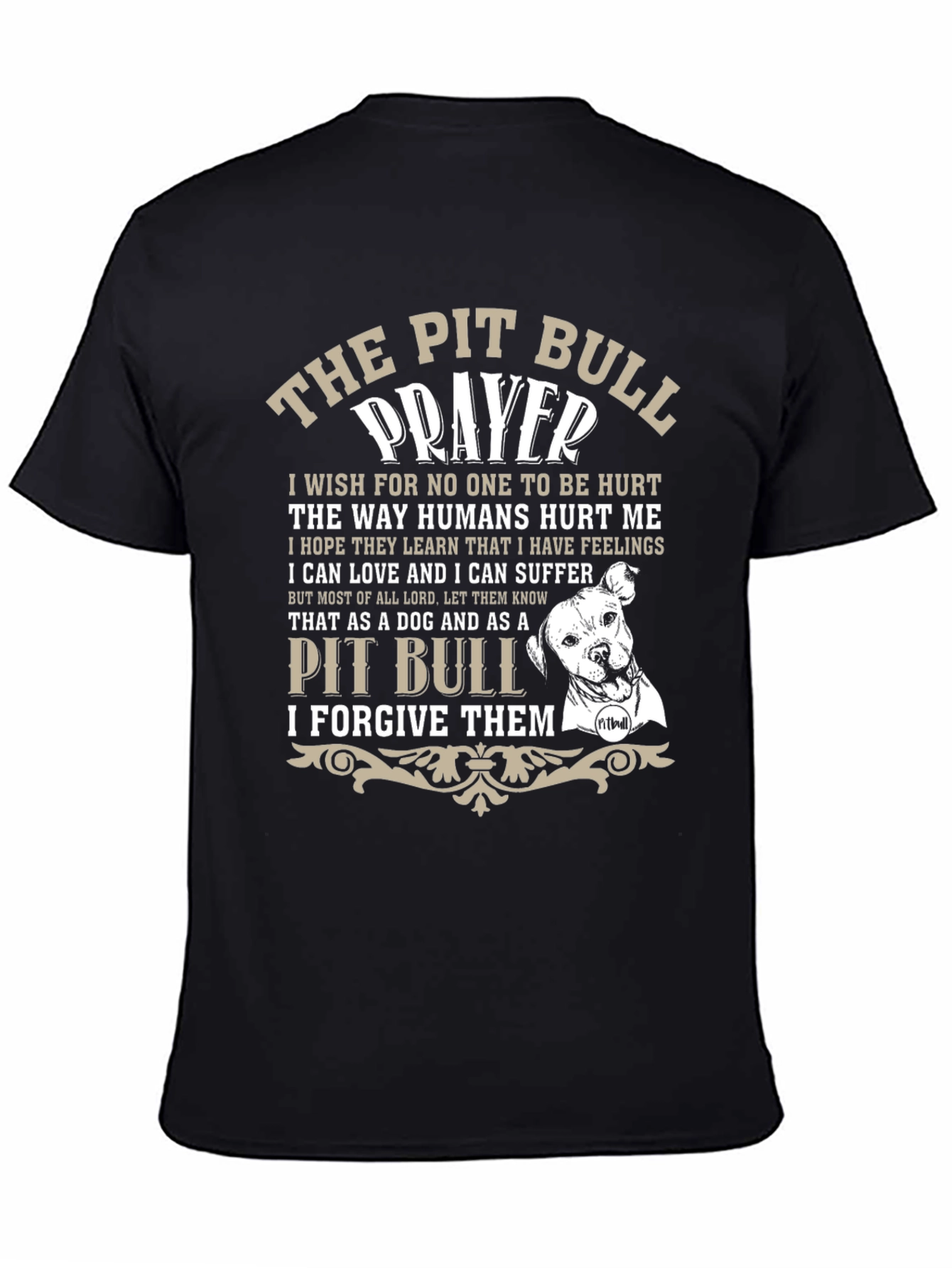 The Pit Bull Prayer Graphic T-Shirt