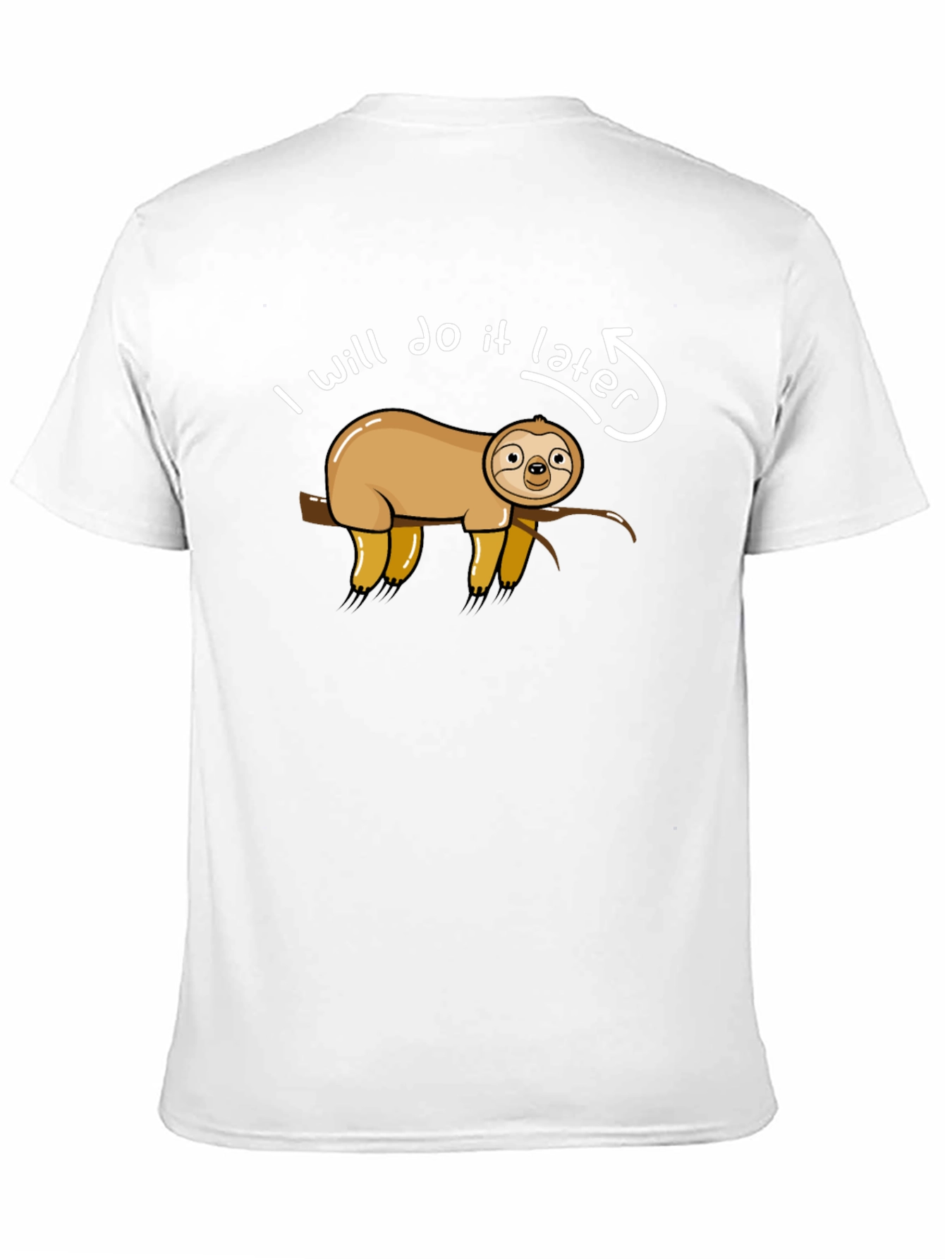 Funny Sloth Ill Do It Later Graphic T-Shirt