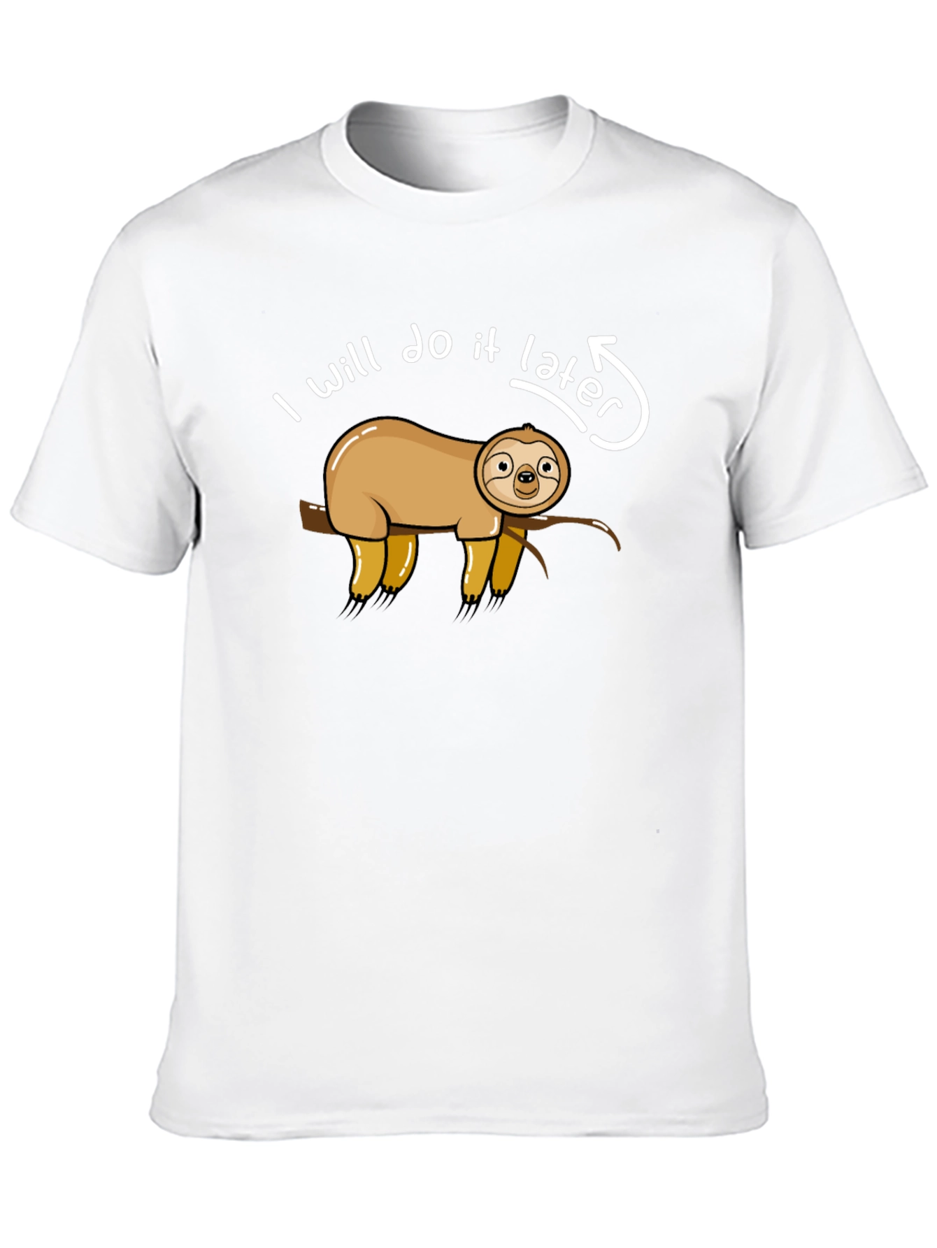 Funny Sloth Ill Do It Later Graphic T-Shirt
