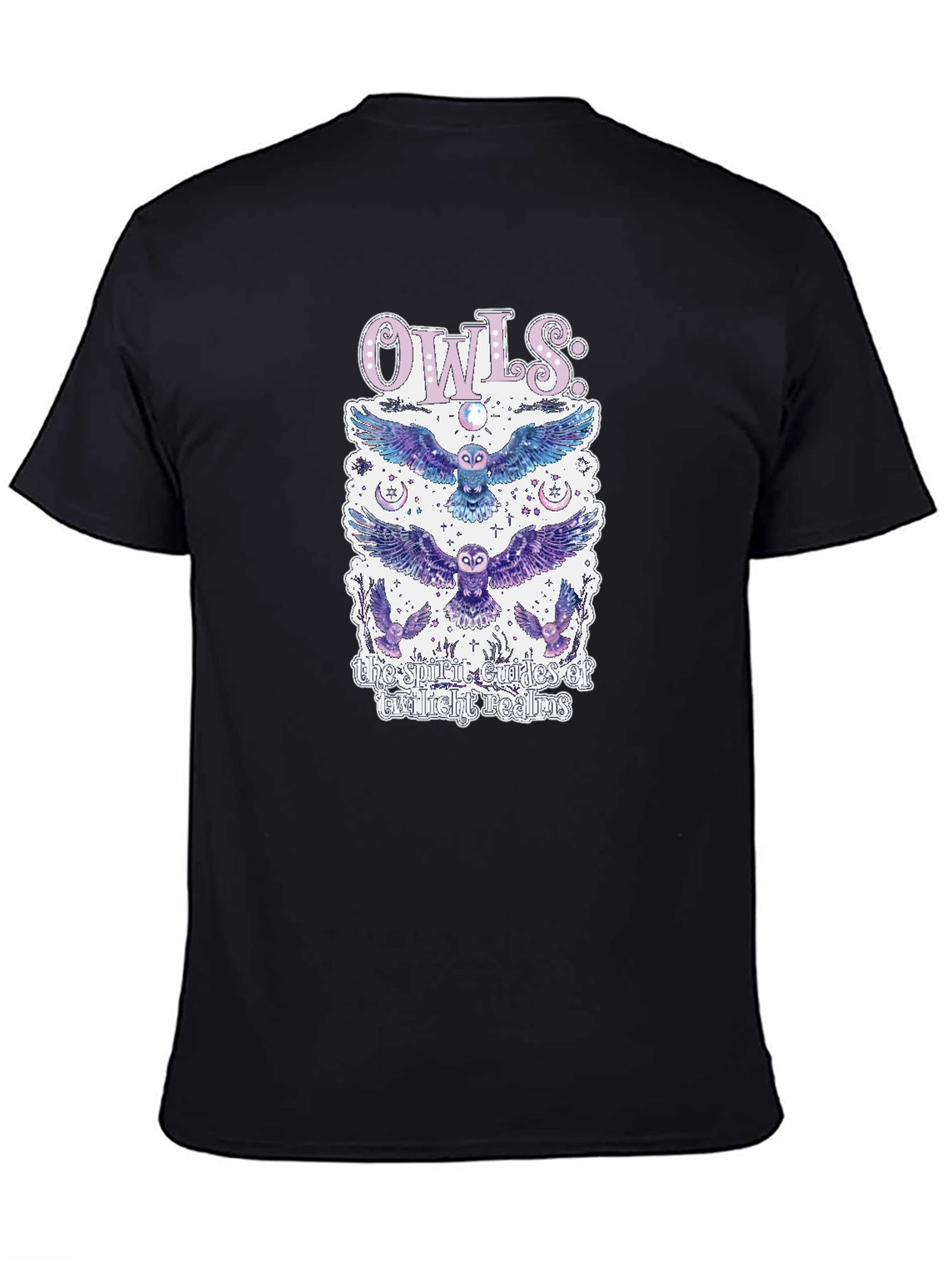 Mystical Owls Graphic T-Shirt - Spirit Guides Design