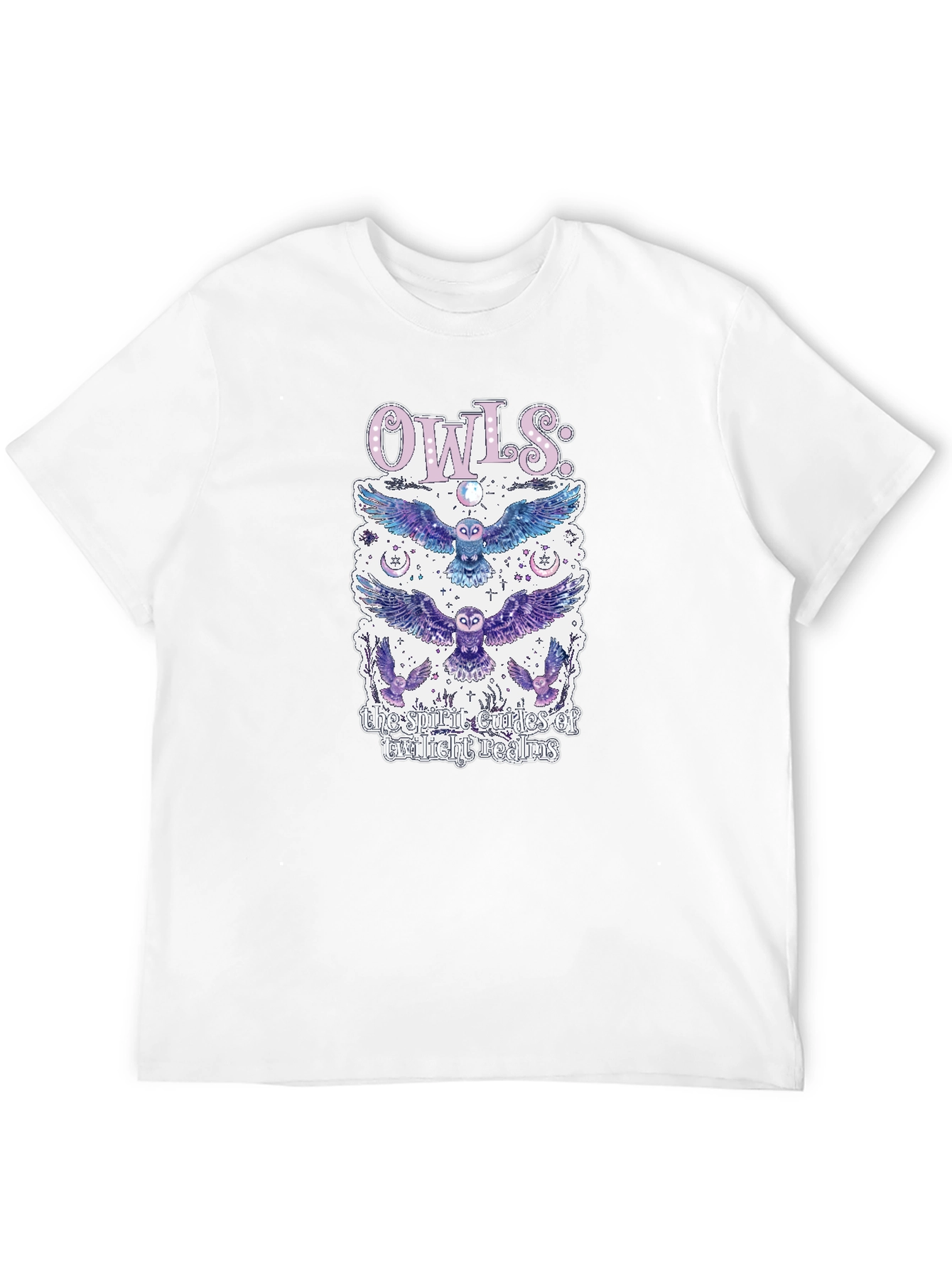 Mystical Owls Graphic T-Shirt - Spirit Guides Design