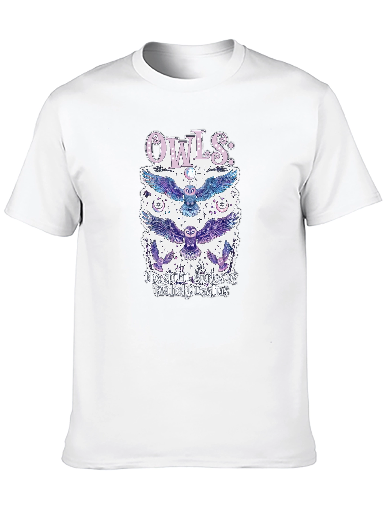 Mystical Owls Graphic T-Shirt - Spirit Guides Design