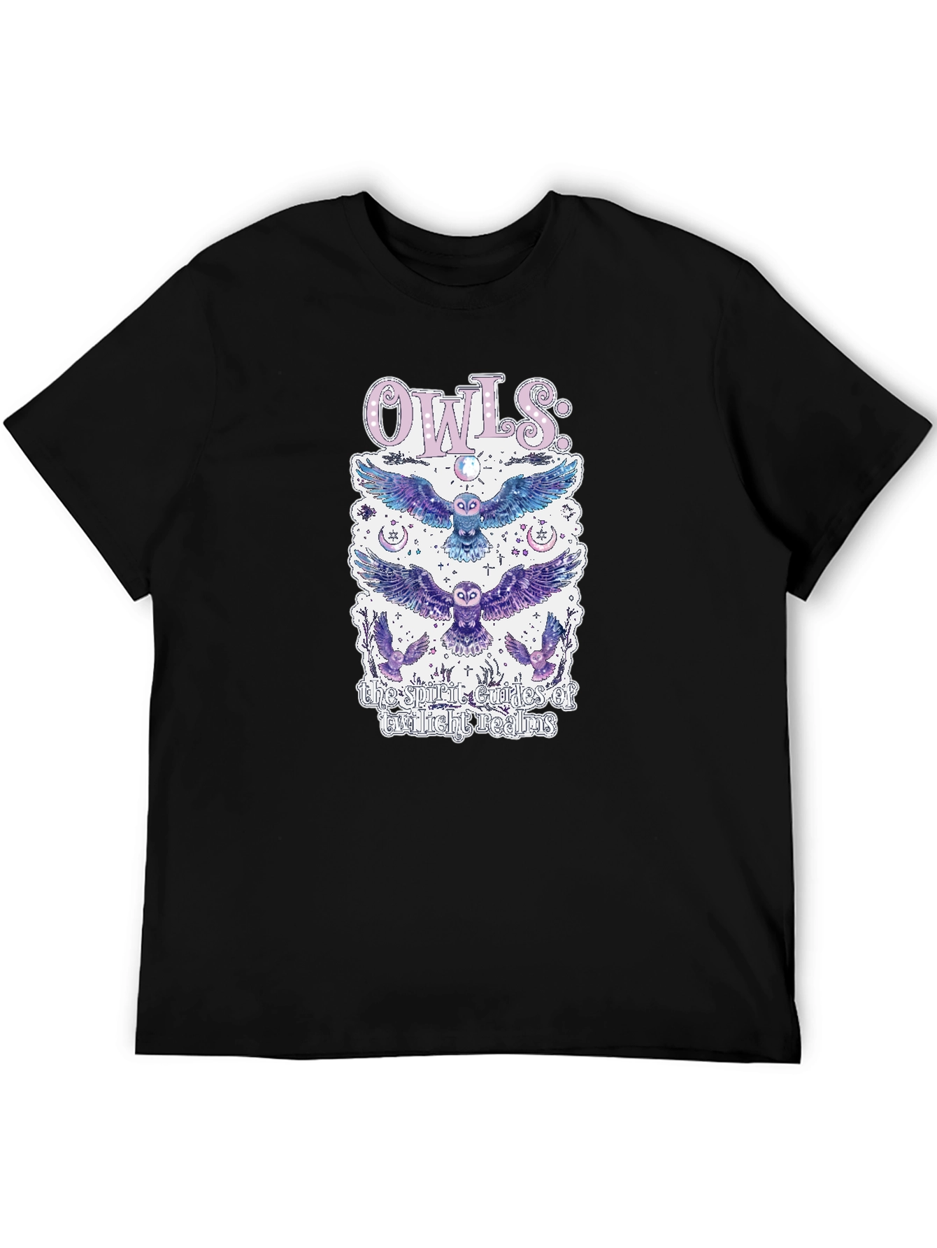 Mystical Owls Graphic T-Shirt - Spirit Guides Design