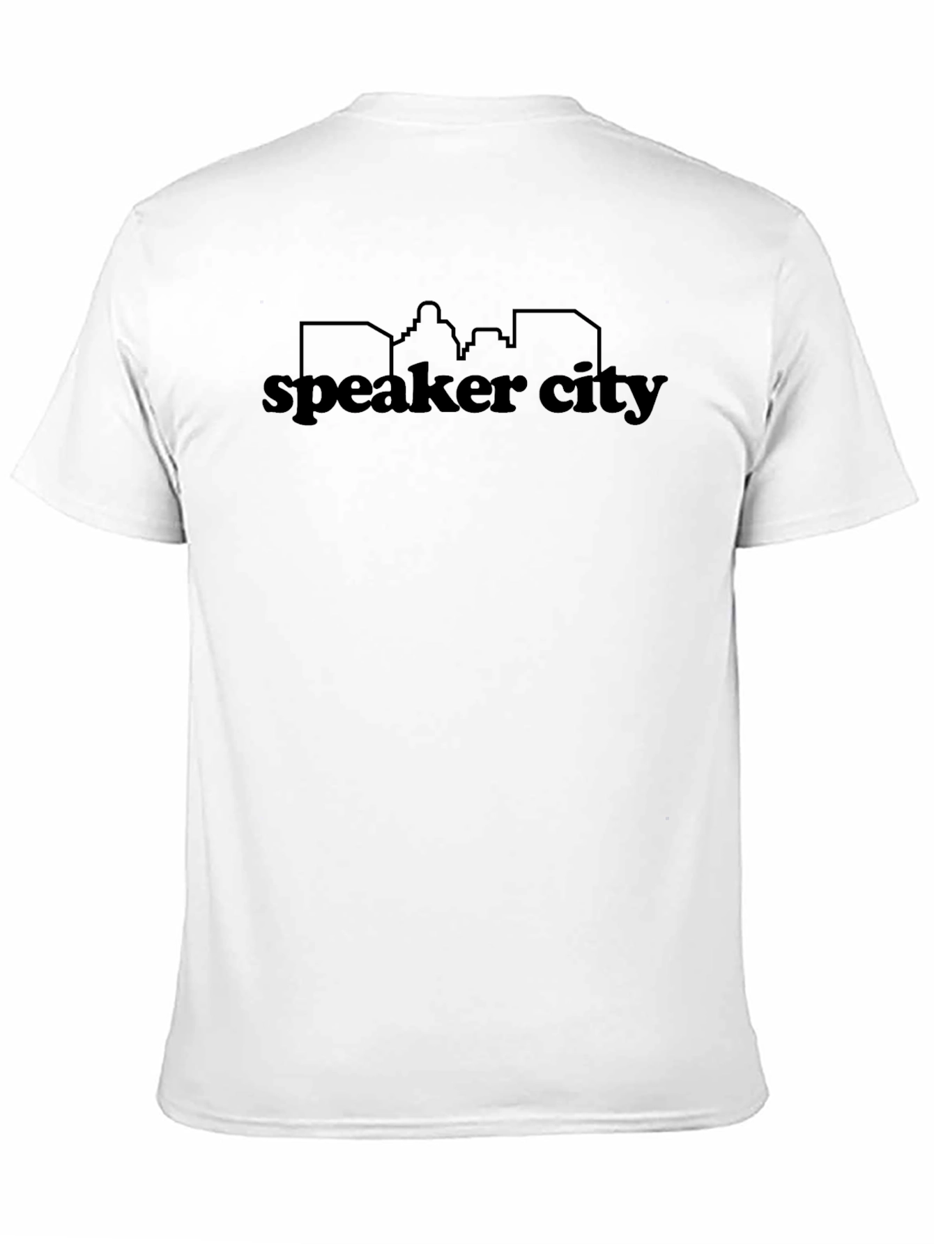 Speaker City Graphic T-Shirt - Cool Black Tee