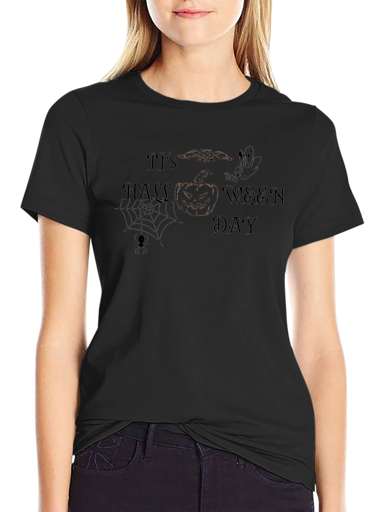 Its Halloween Day Black T-Shirt