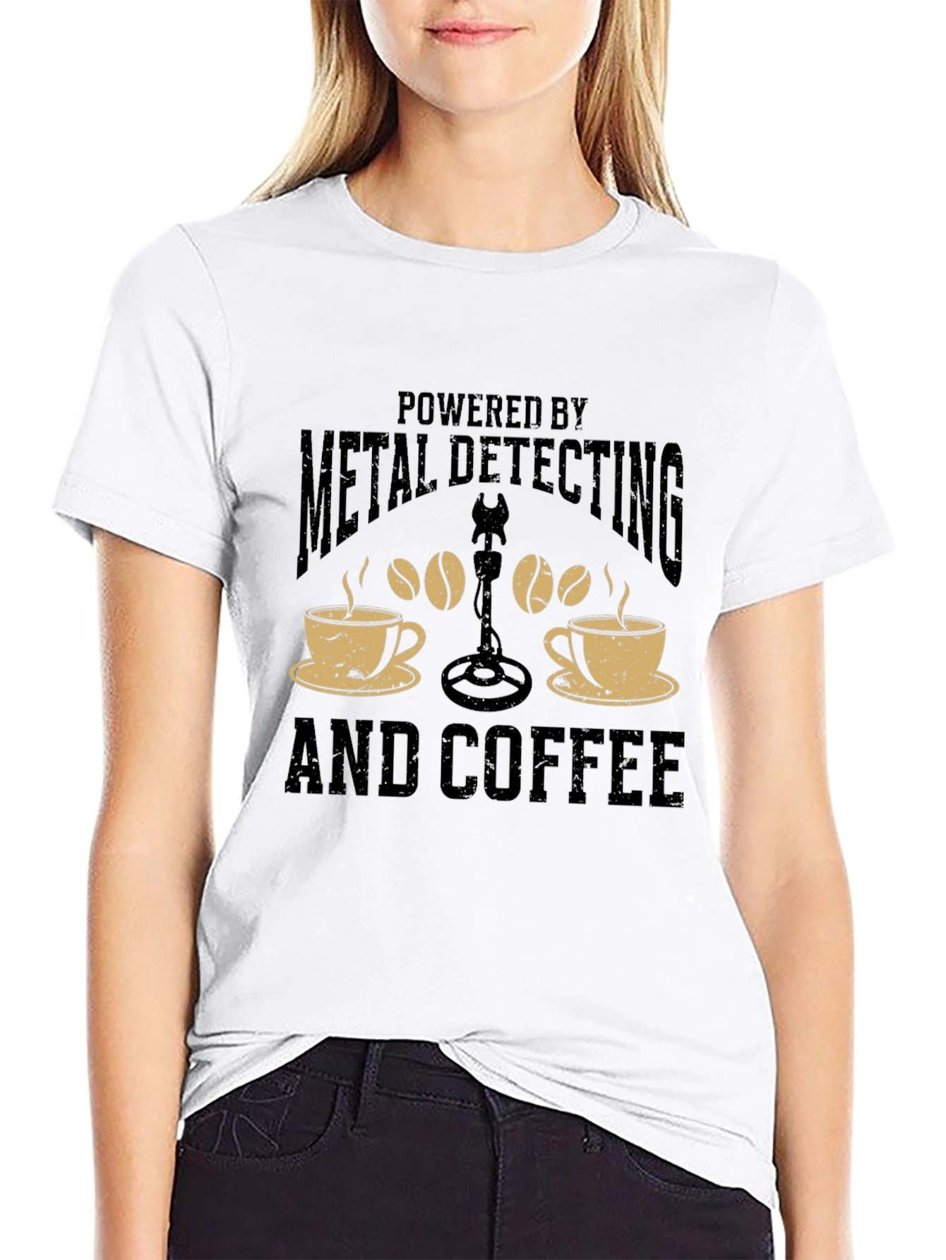Metal Detecting & Coffee T-Shirt