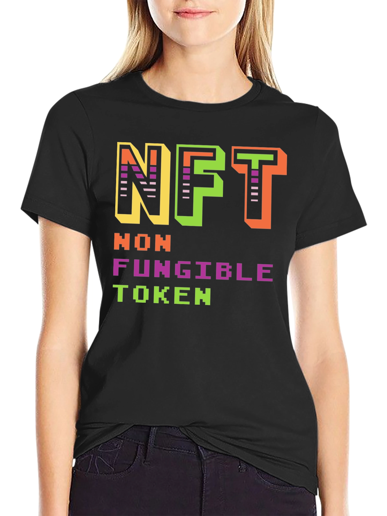 NFT Non-Fungible Token Black T-Shirt