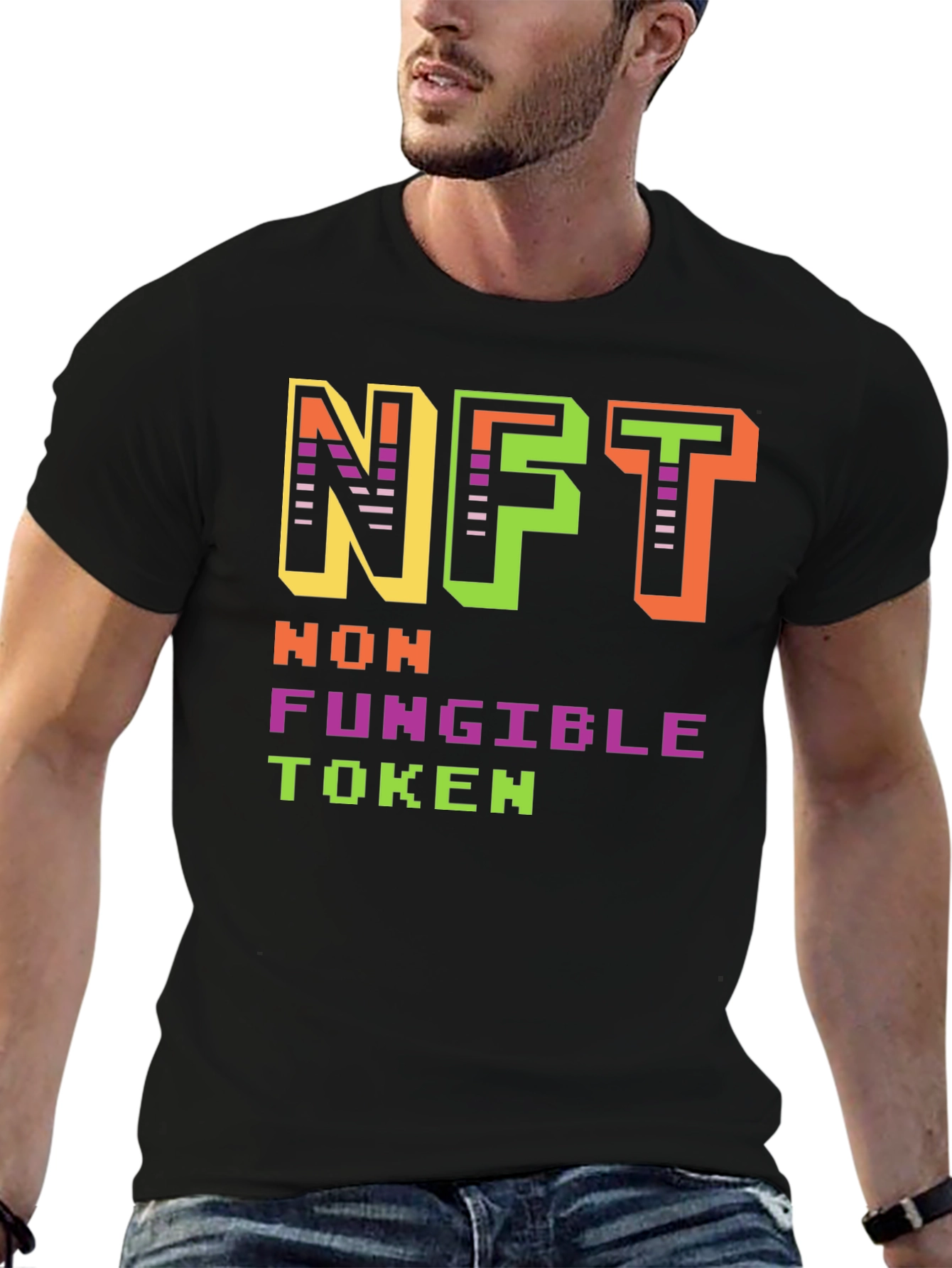 NFT Non-Fungible Token Black T-Shirt