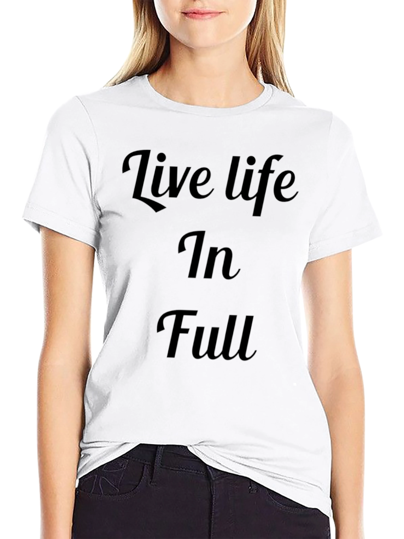Live Life In Full Black T-Shirt