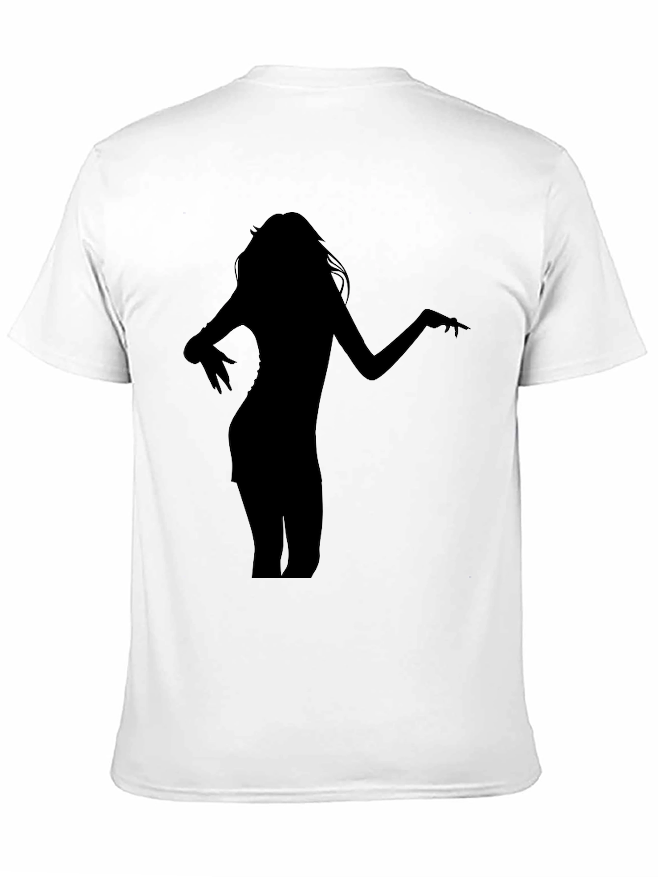 Silhouette Woman Graphic Tee - Stylish Black T-Shirt