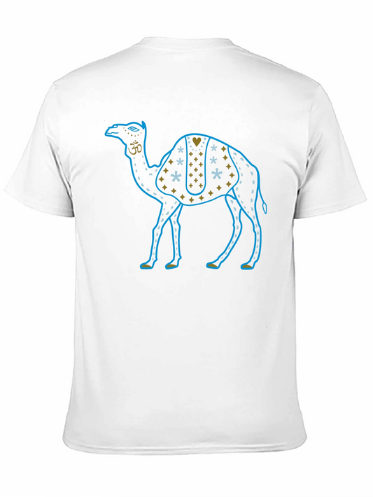 Camel Graphic Tee - Black Cotton T-Shirt