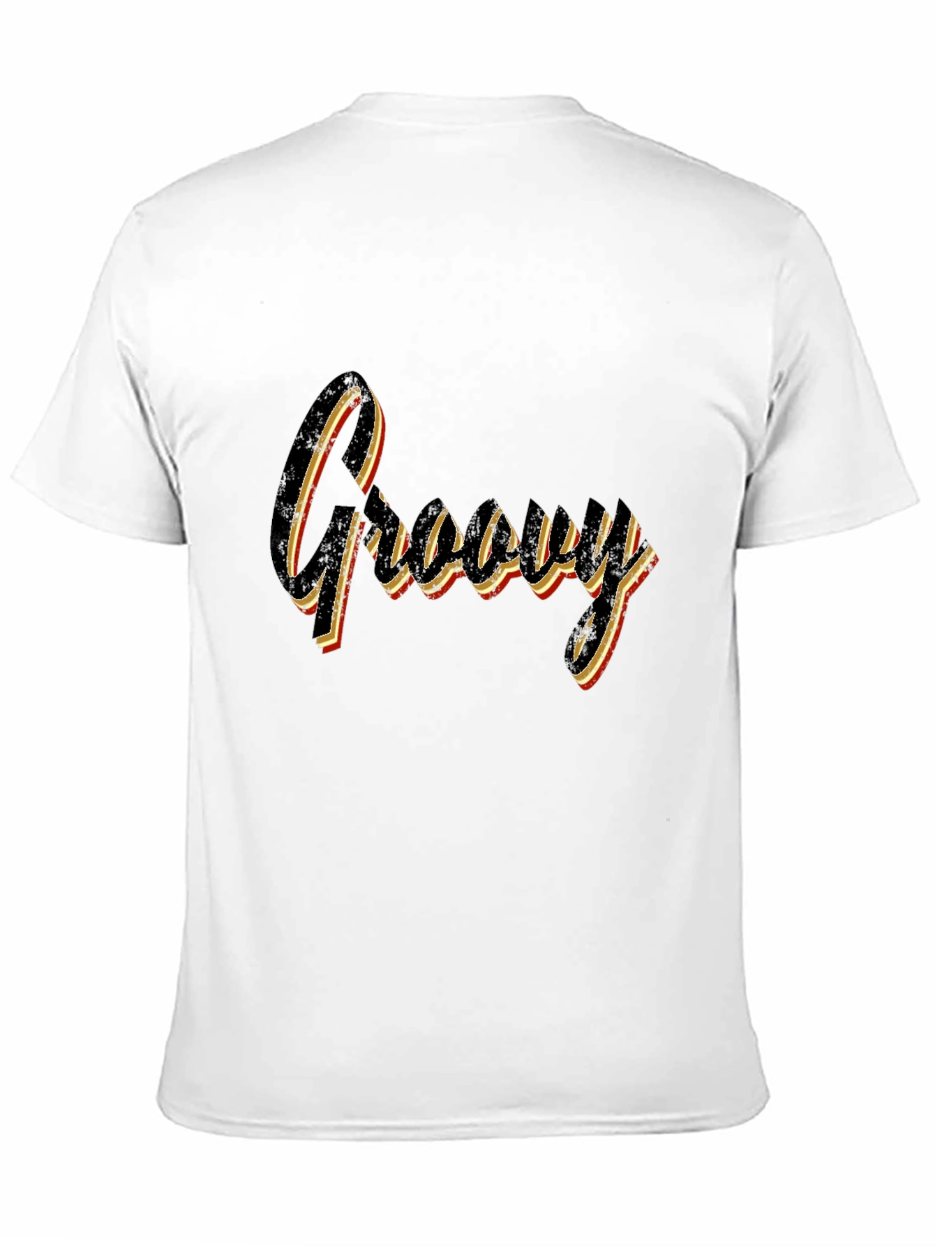 Retro Groovy Graphic Tee - Black