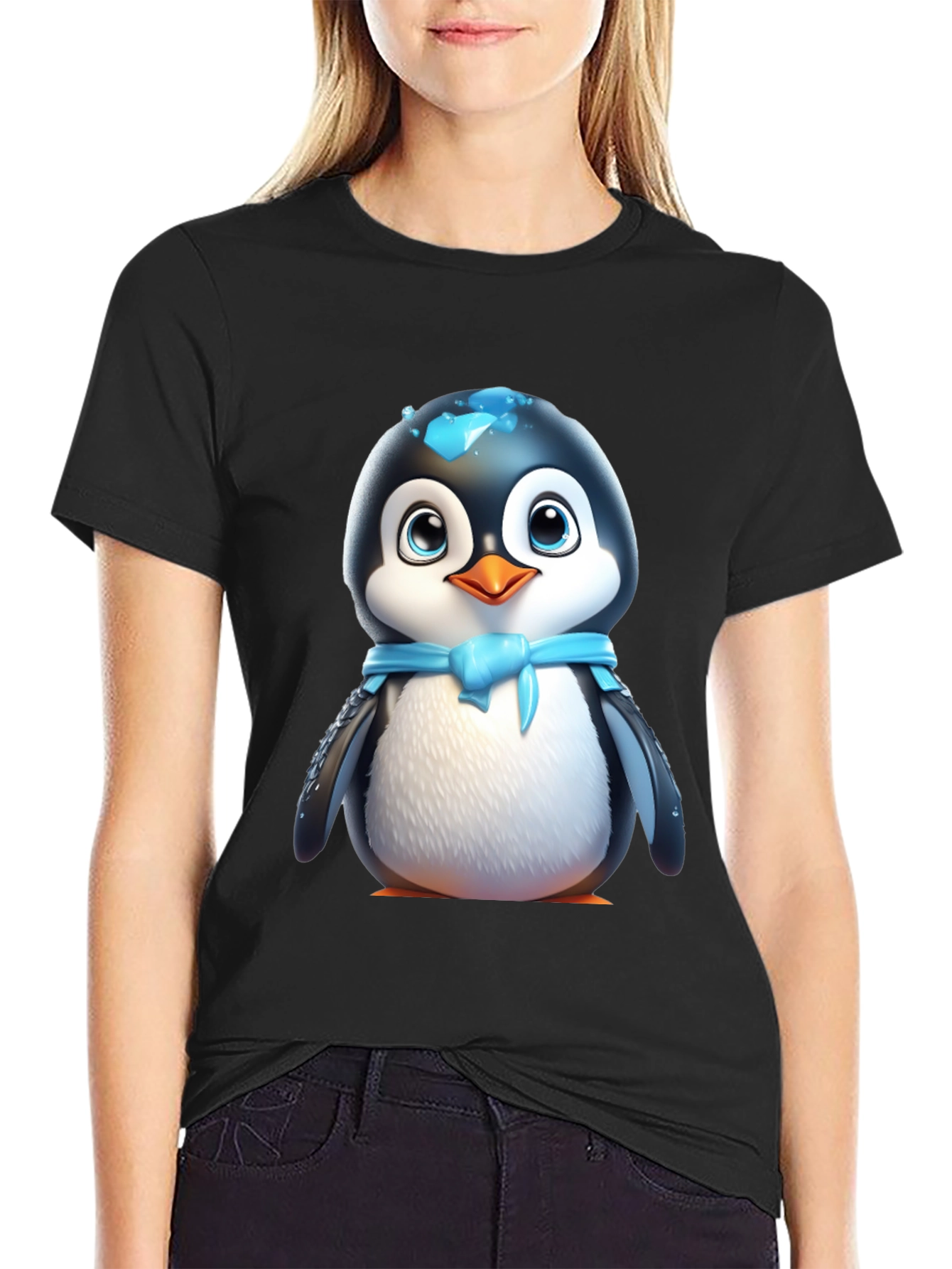 Cute Cartoon Penguin T-Shirt