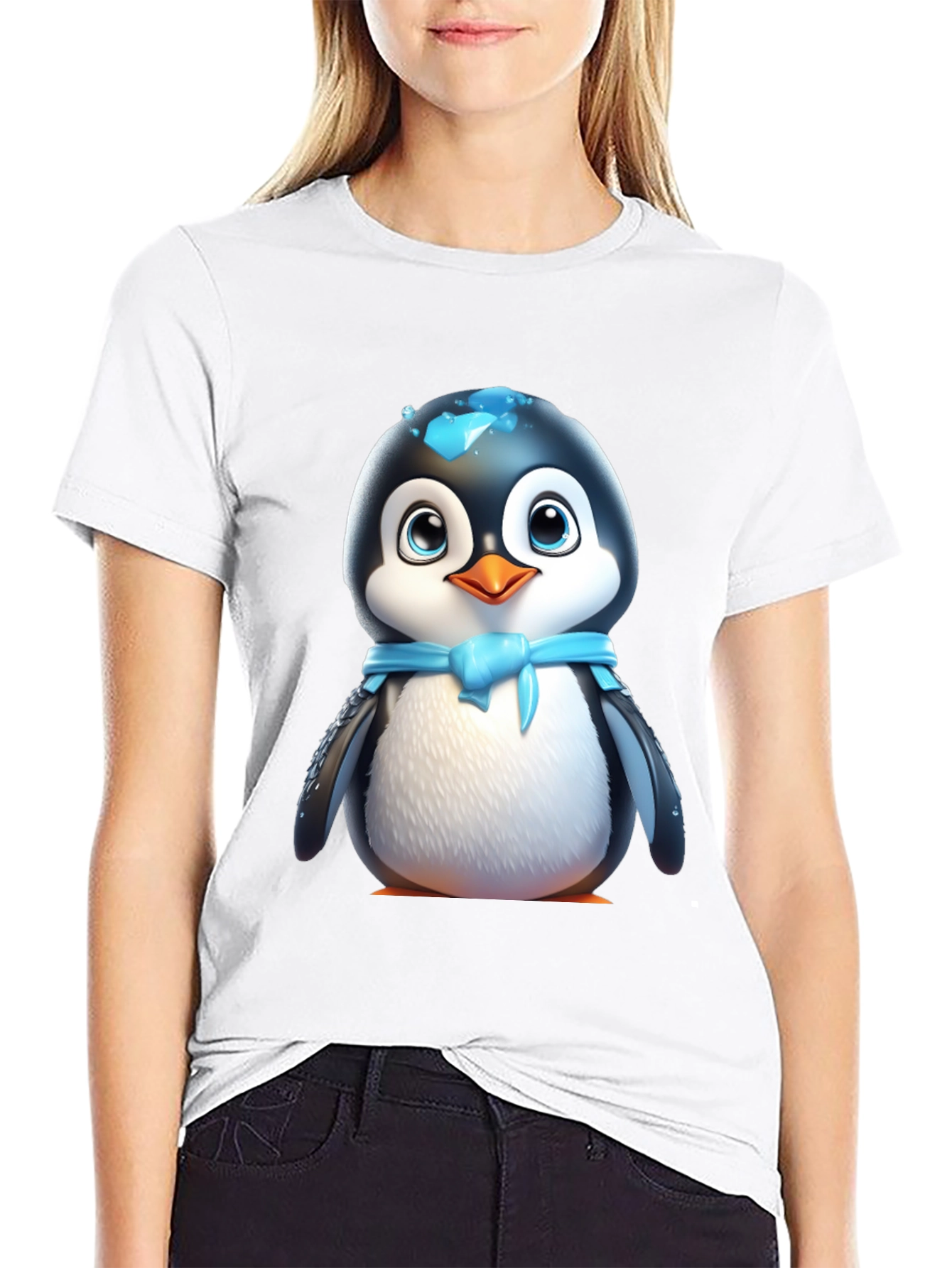 Cute Cartoon Penguin T-Shirt