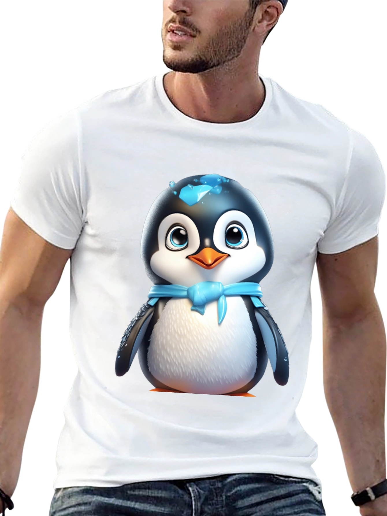 Cute Cartoon Penguin T-Shirt