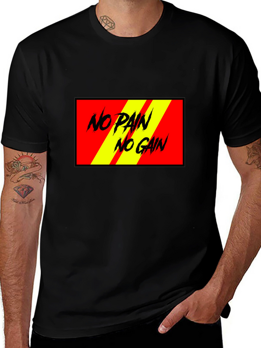 No Pain No Gain Black Graphic Tee