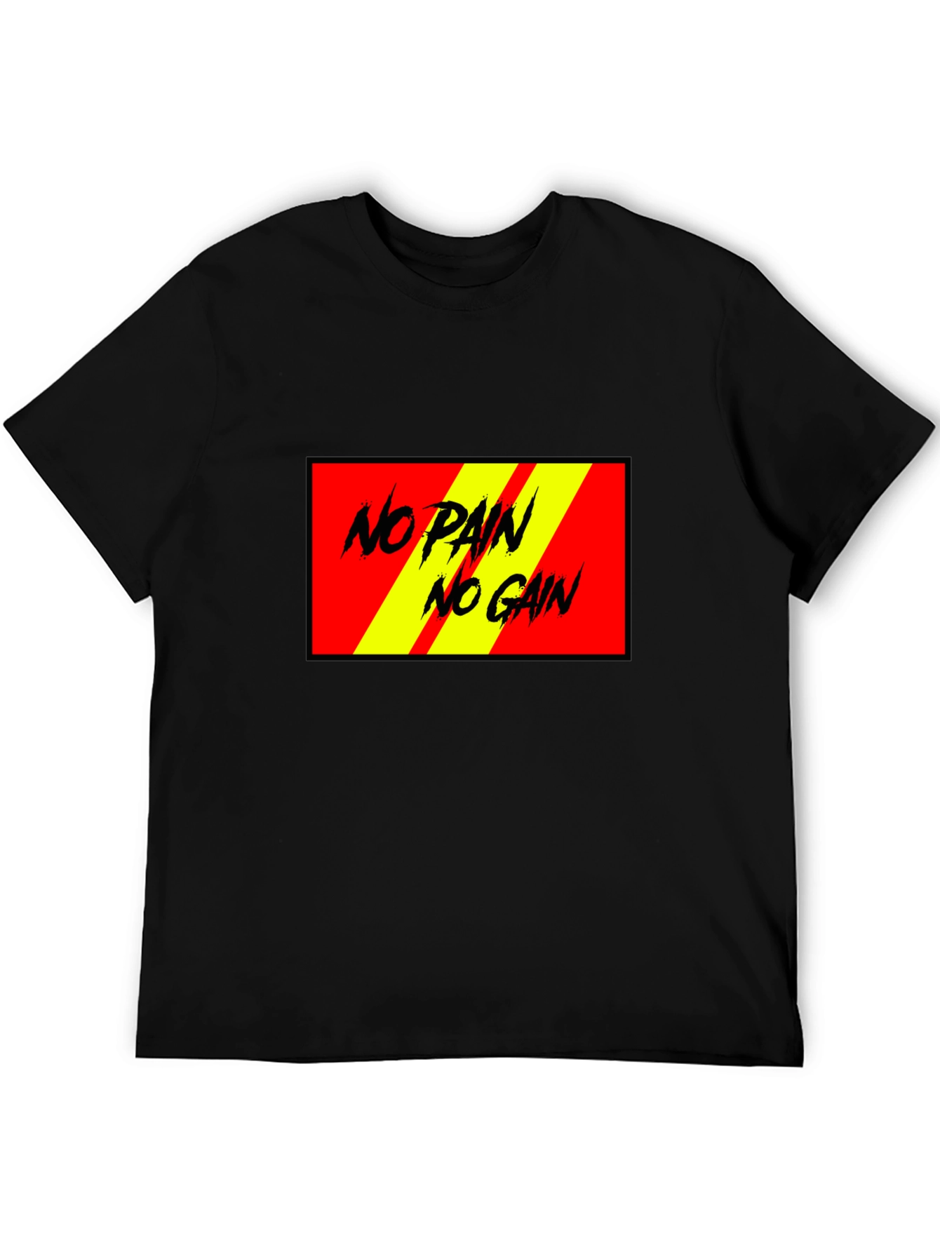 No Pain No Gain Black Graphic Tee