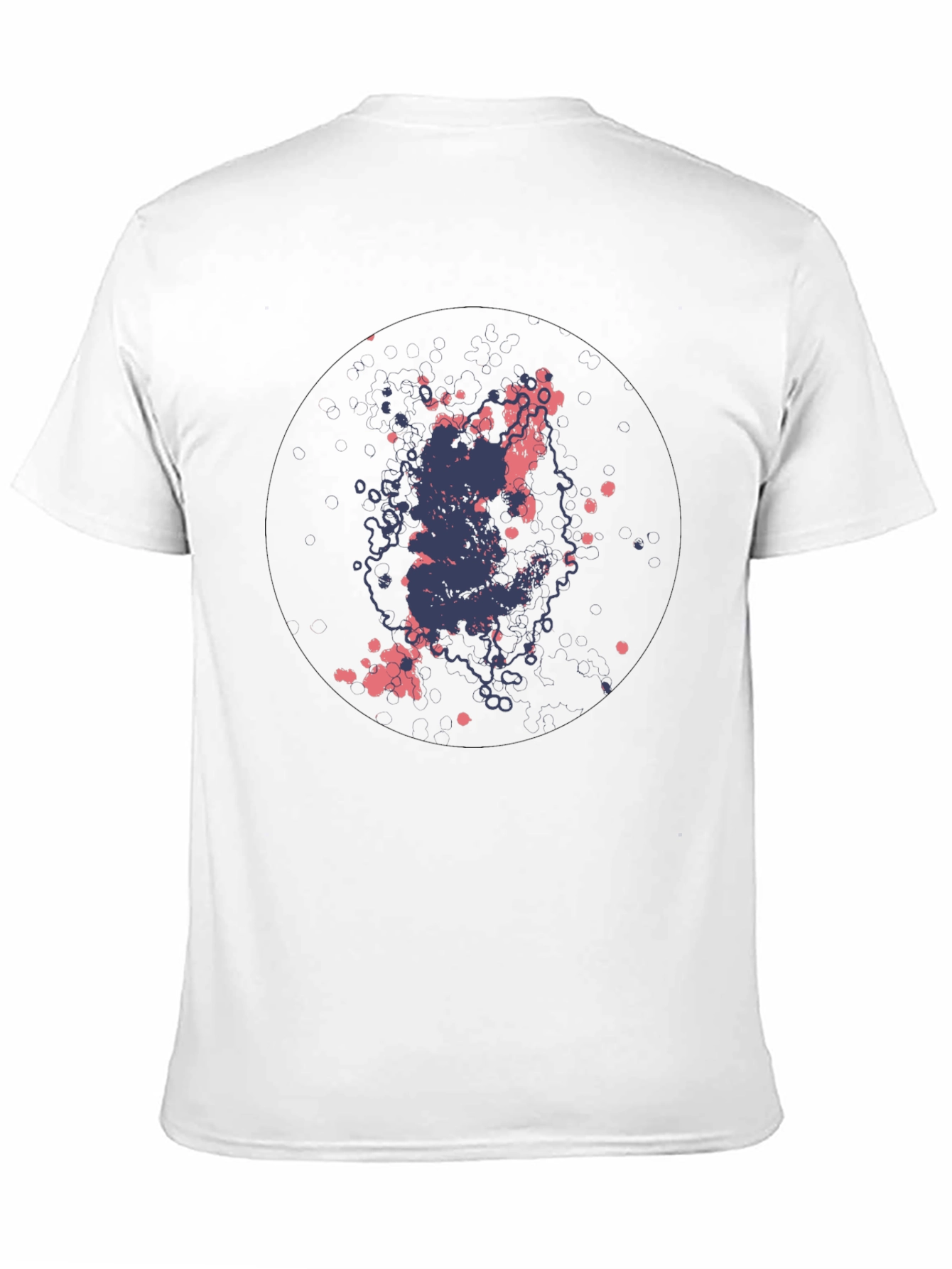 Abstract Ink Splatter Black T-Shirt