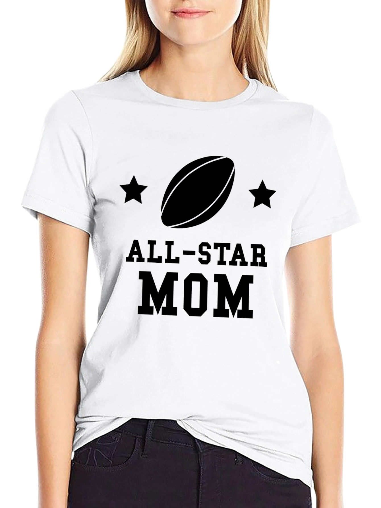 All-Star Mom Rugby Graphic Tee
