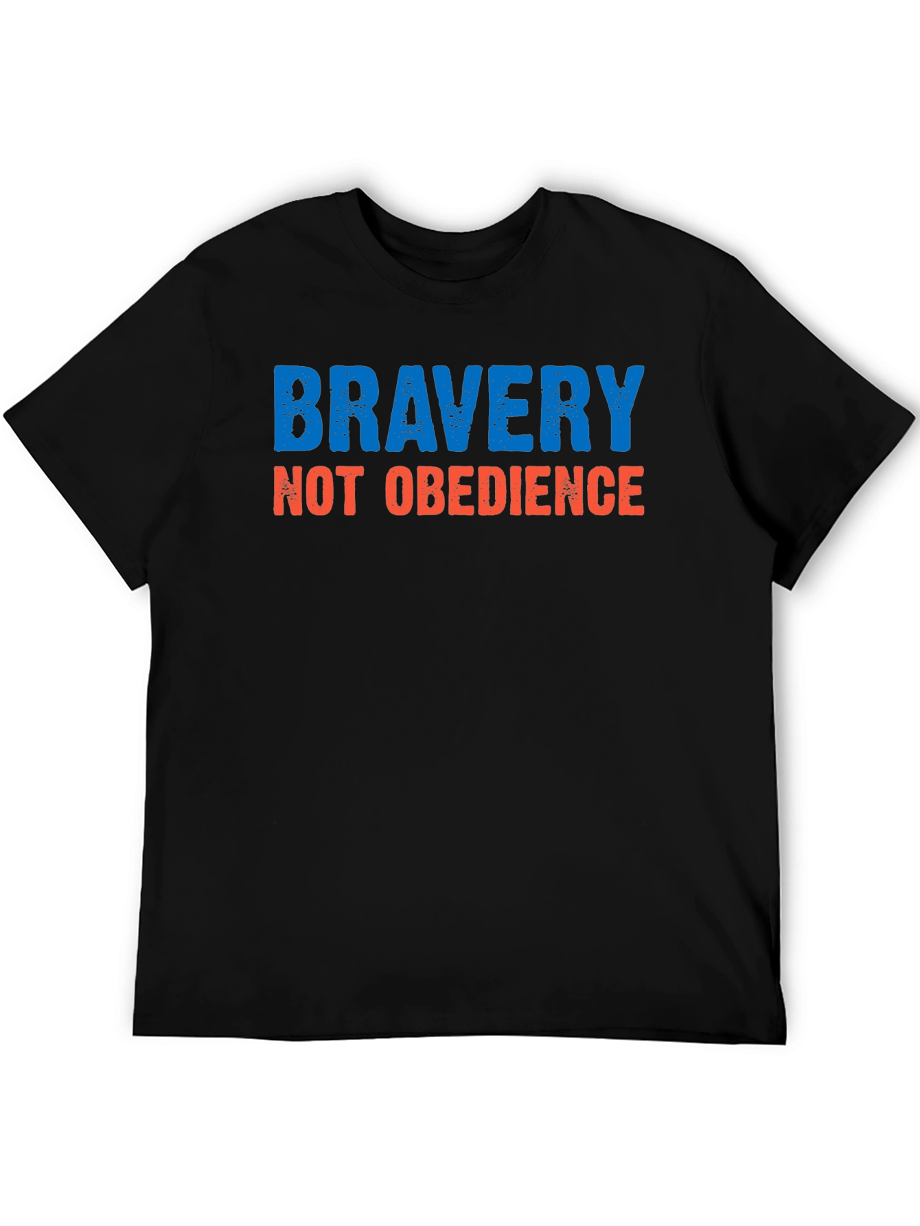 Bravery Not Obedience Graphic Tee - Black