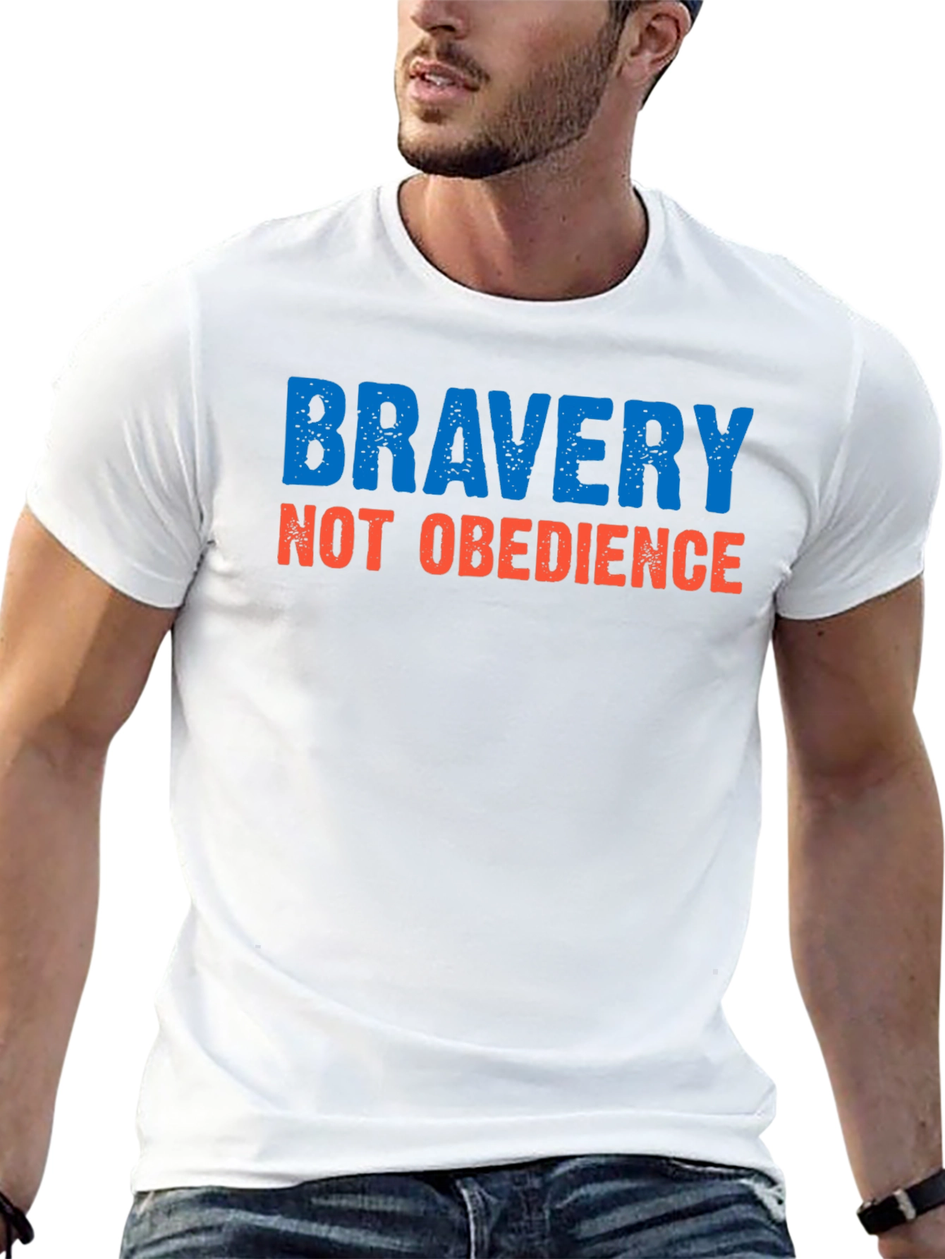 Bravery Not Obedience Graphic Tee - Black