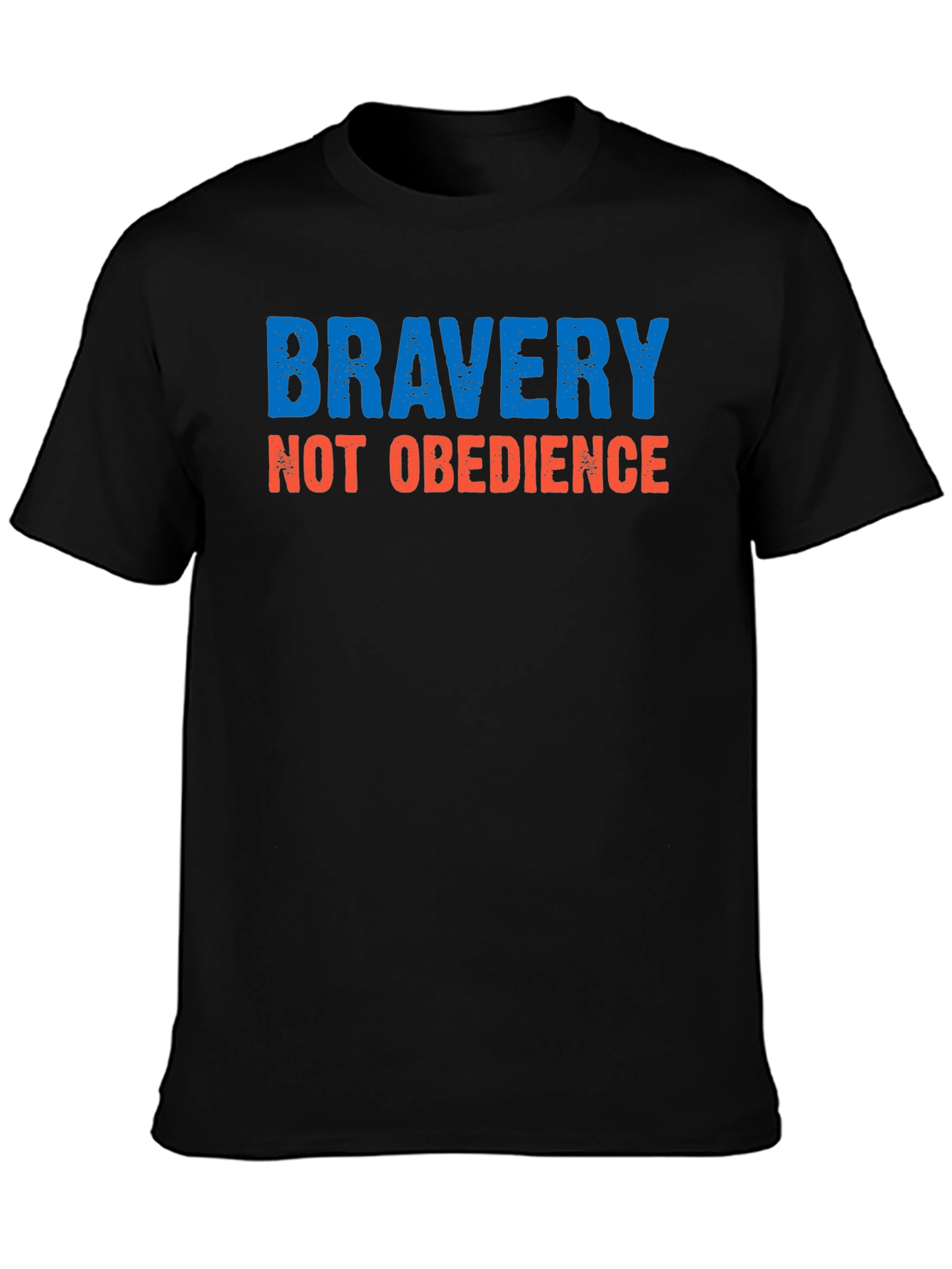 Bravery Not Obedience Graphic Tee - Black