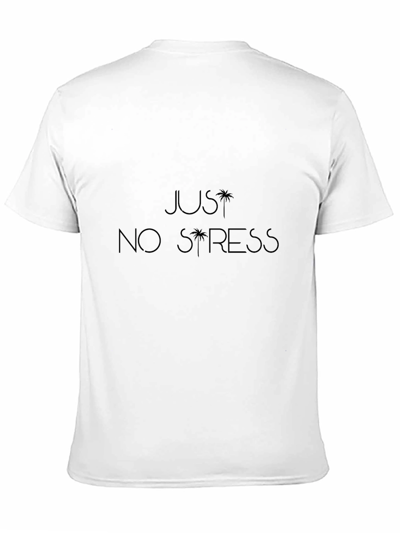 Just No Stress Black Tee