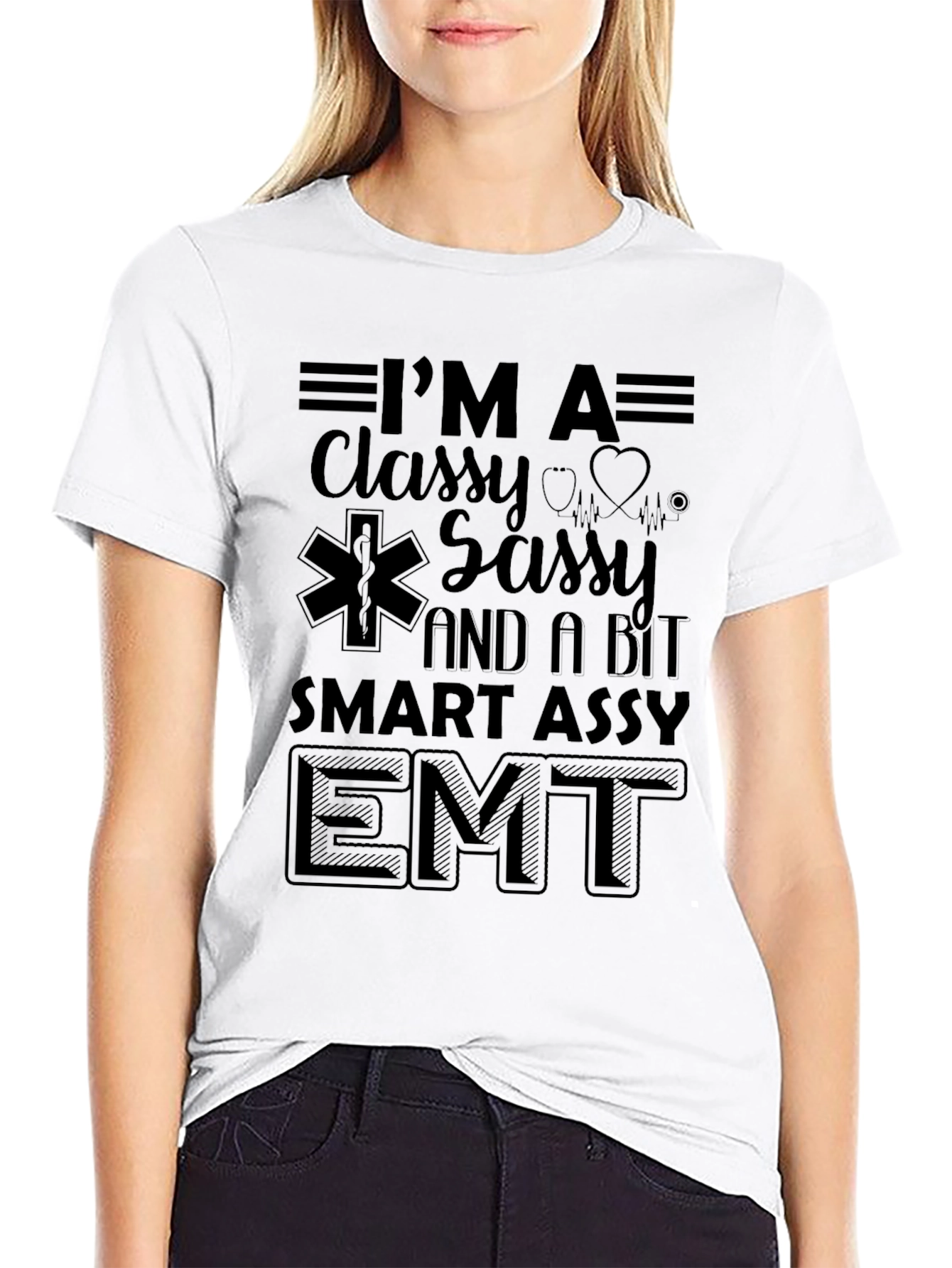 Classy Sassy EMT Black T-Shirt