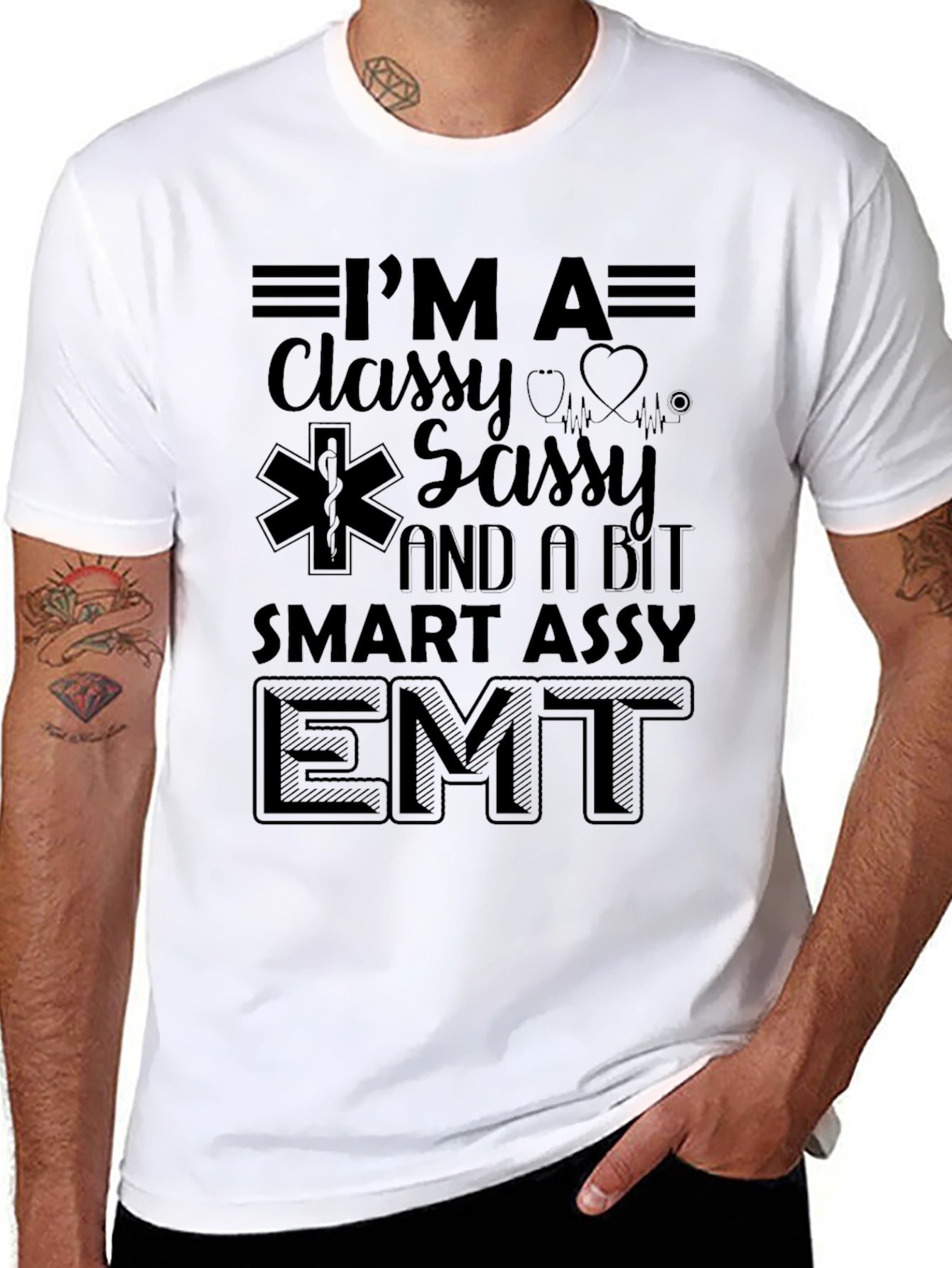 Classy Sassy EMT Black T-Shirt