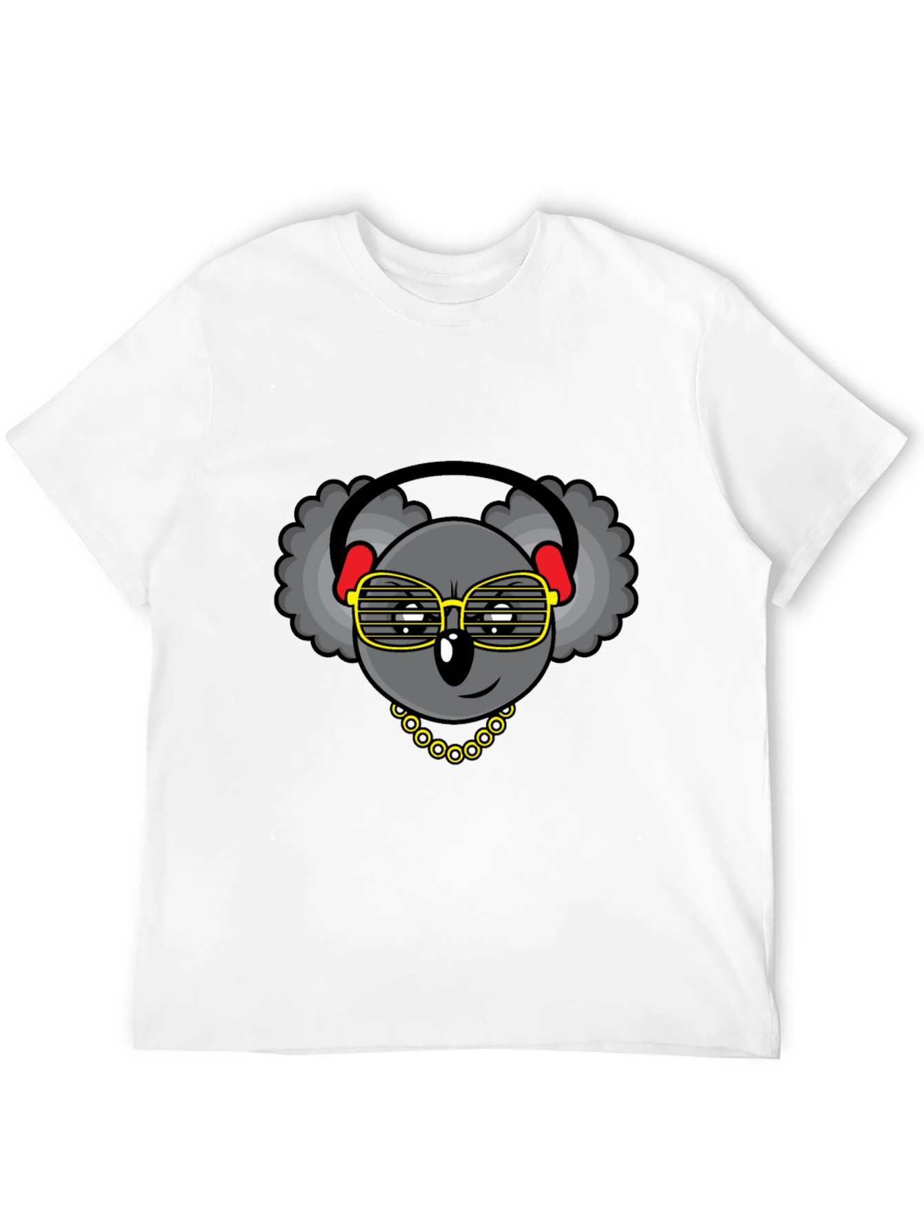 Cool Koala Graphic Tee - Headphones & Shades
