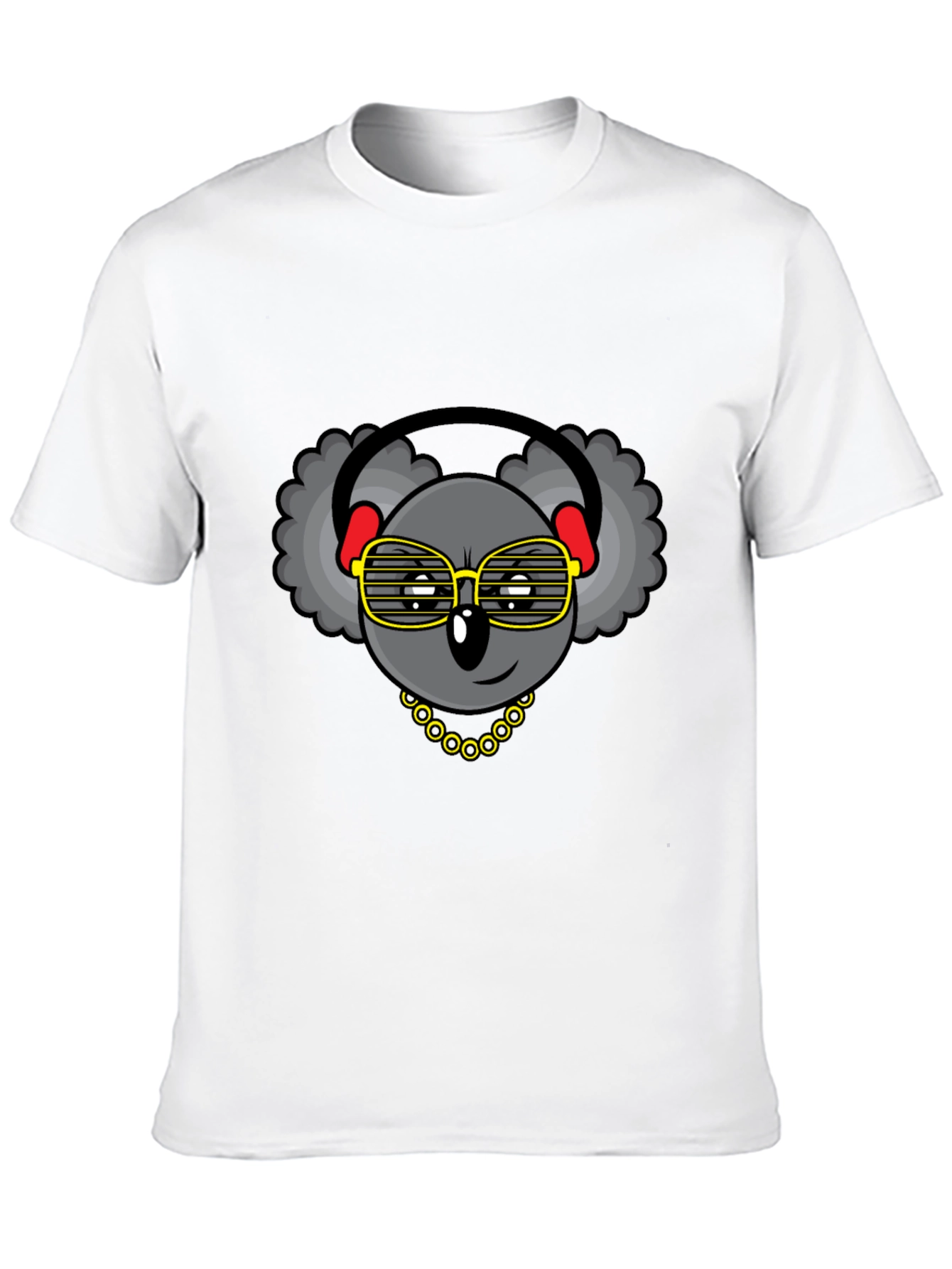 Cool Koala Graphic Tee - Headphones & Shades
