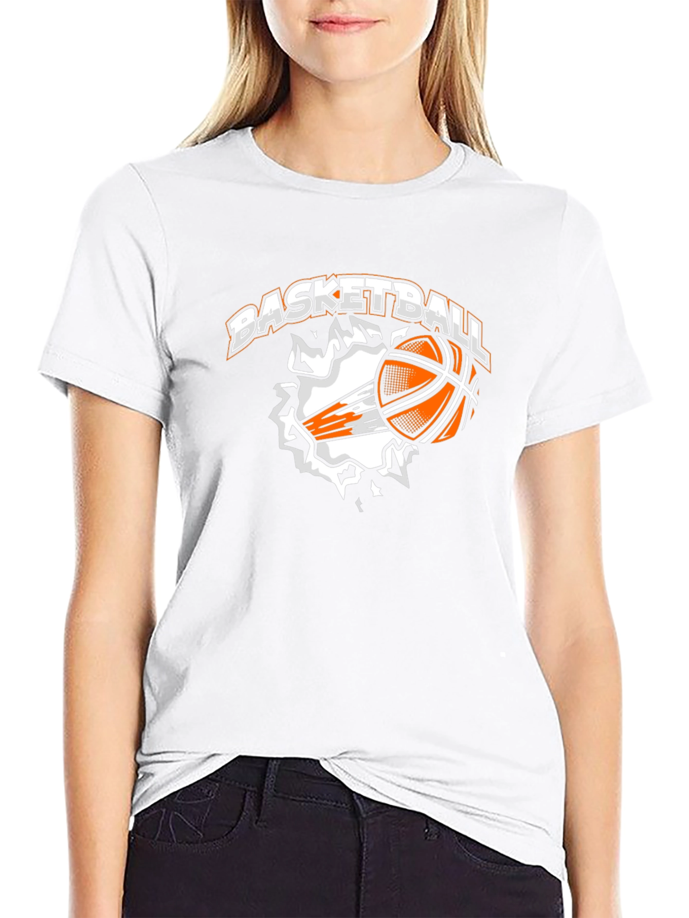 Basketball Graphic T-Shirt - Black