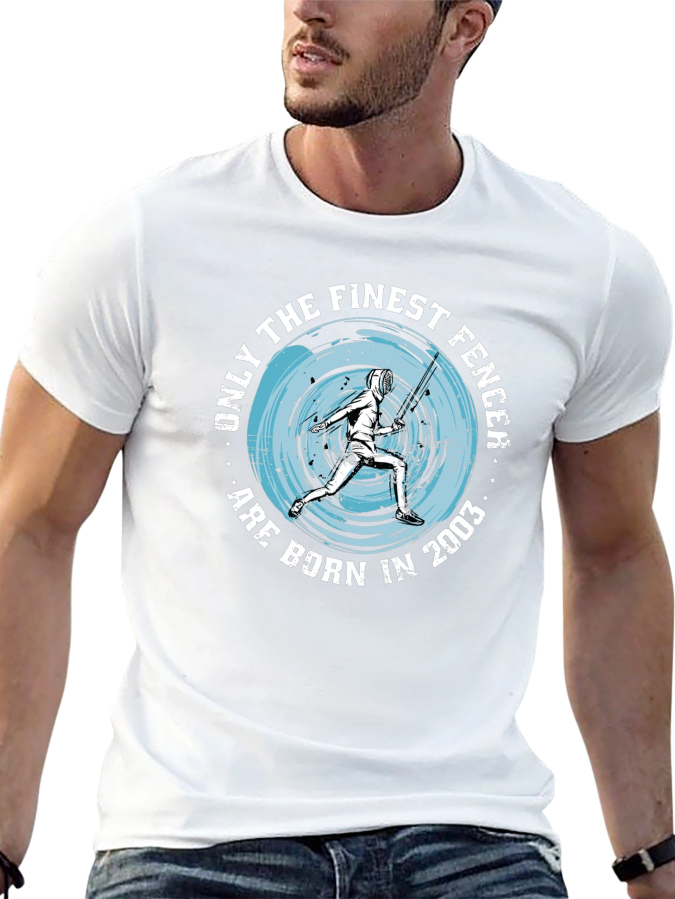 Finest Fencer Born in 2003 Black T-Shirt