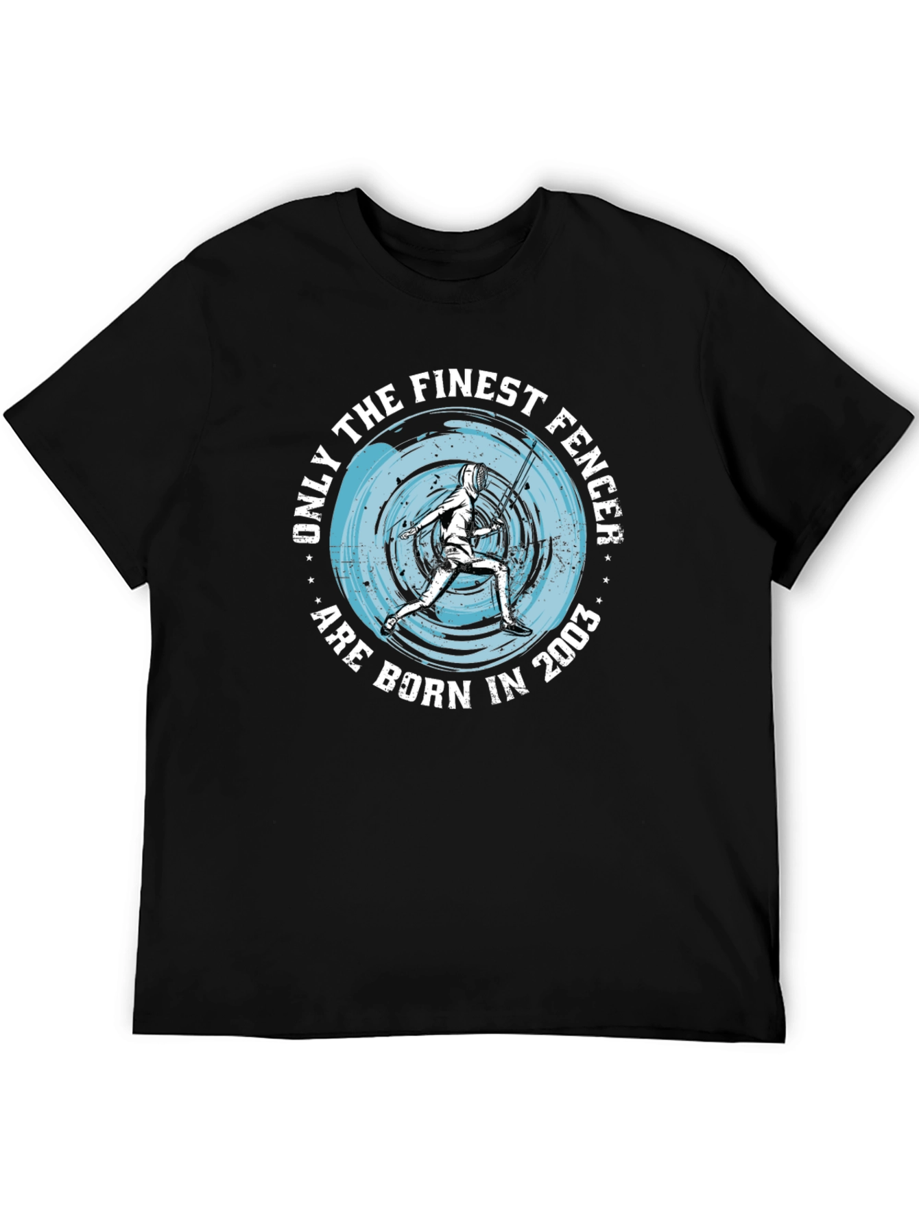 Finest Fencer Born in 2003 Black T-Shirt