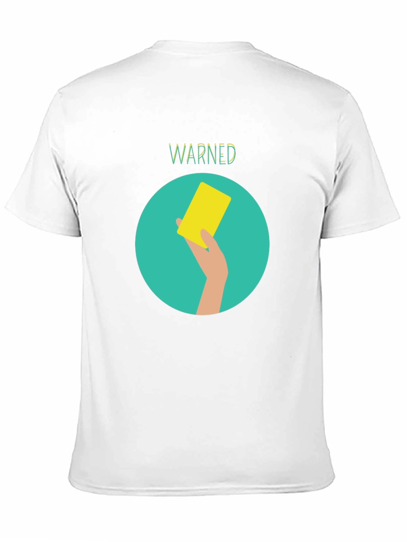 Warned Yellow Card Graphic Tee