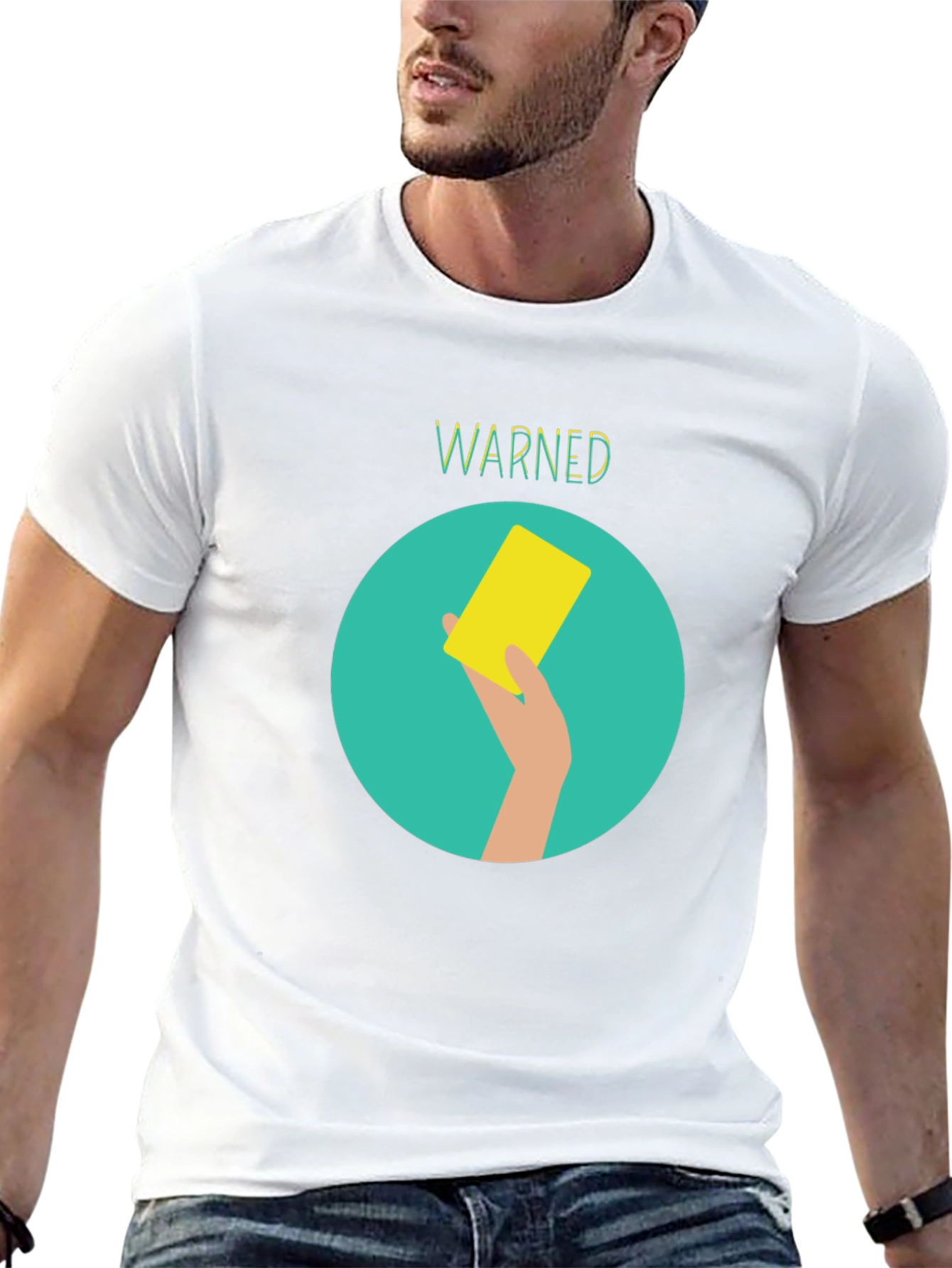 Warned Yellow Card Graphic Tee