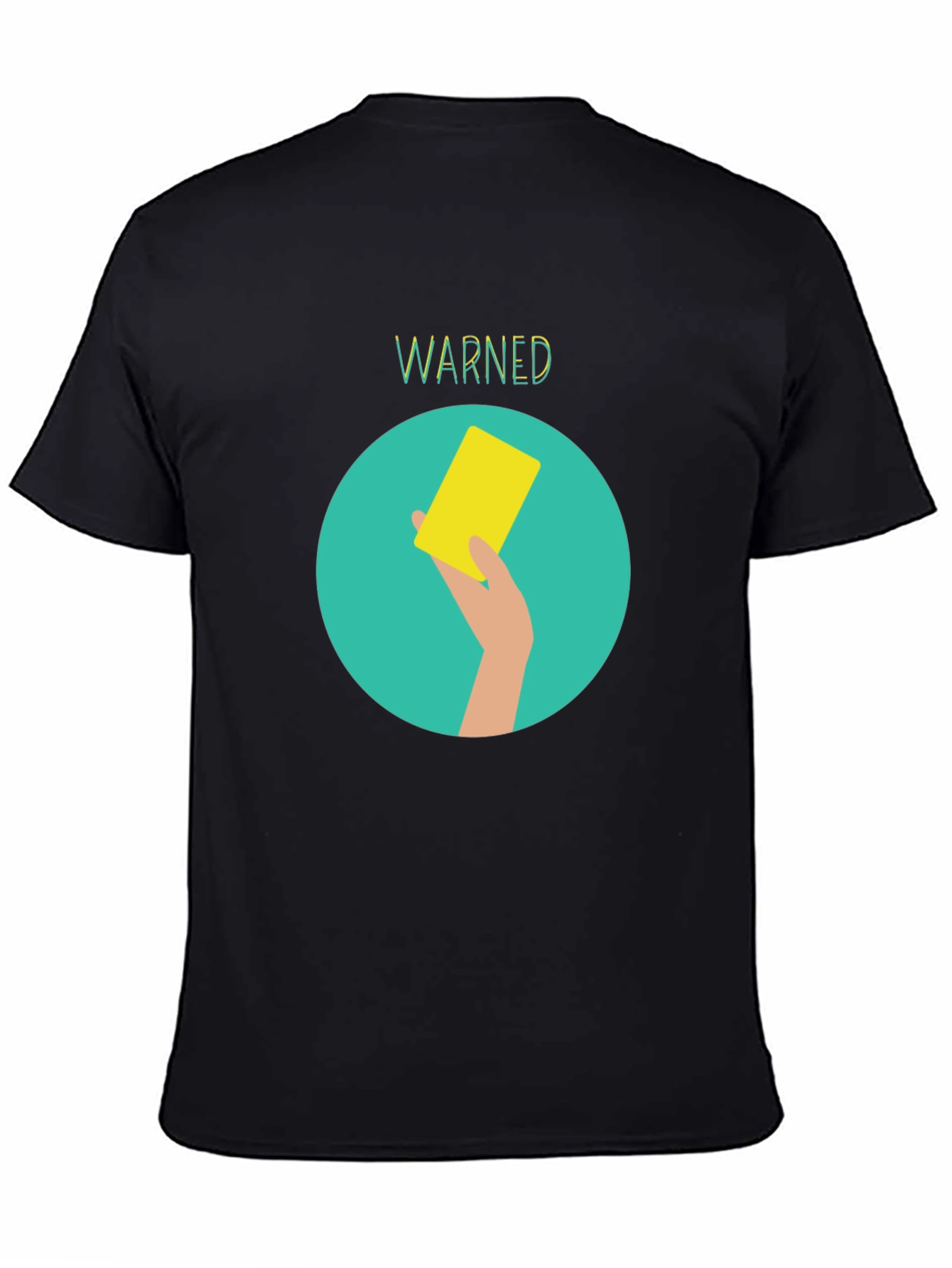 Warned Yellow Card Graphic Tee
