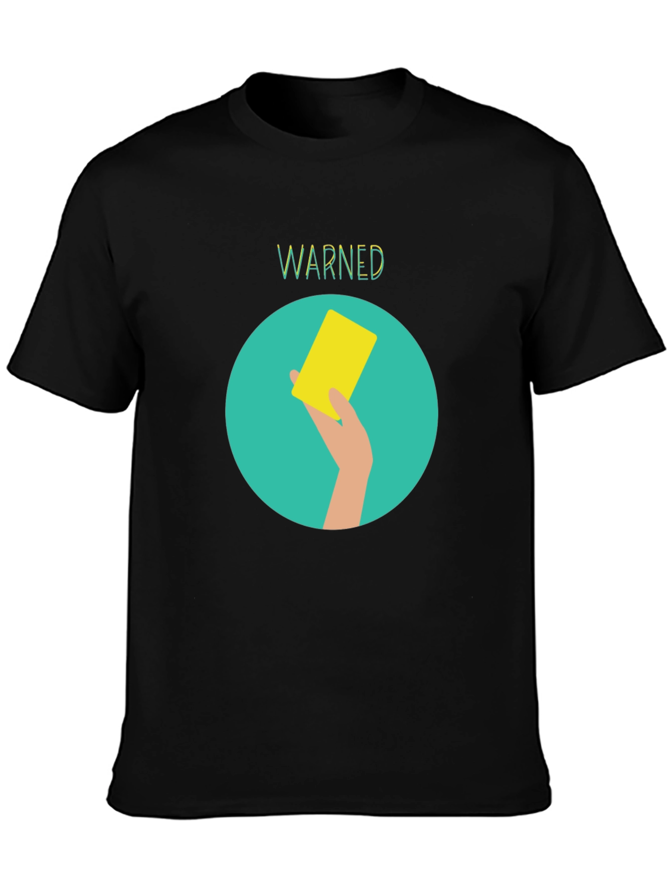 Warned Yellow Card Graphic Tee