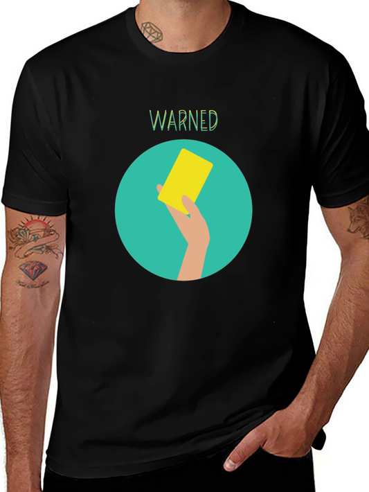 Warned Yellow Card Graphic Tee